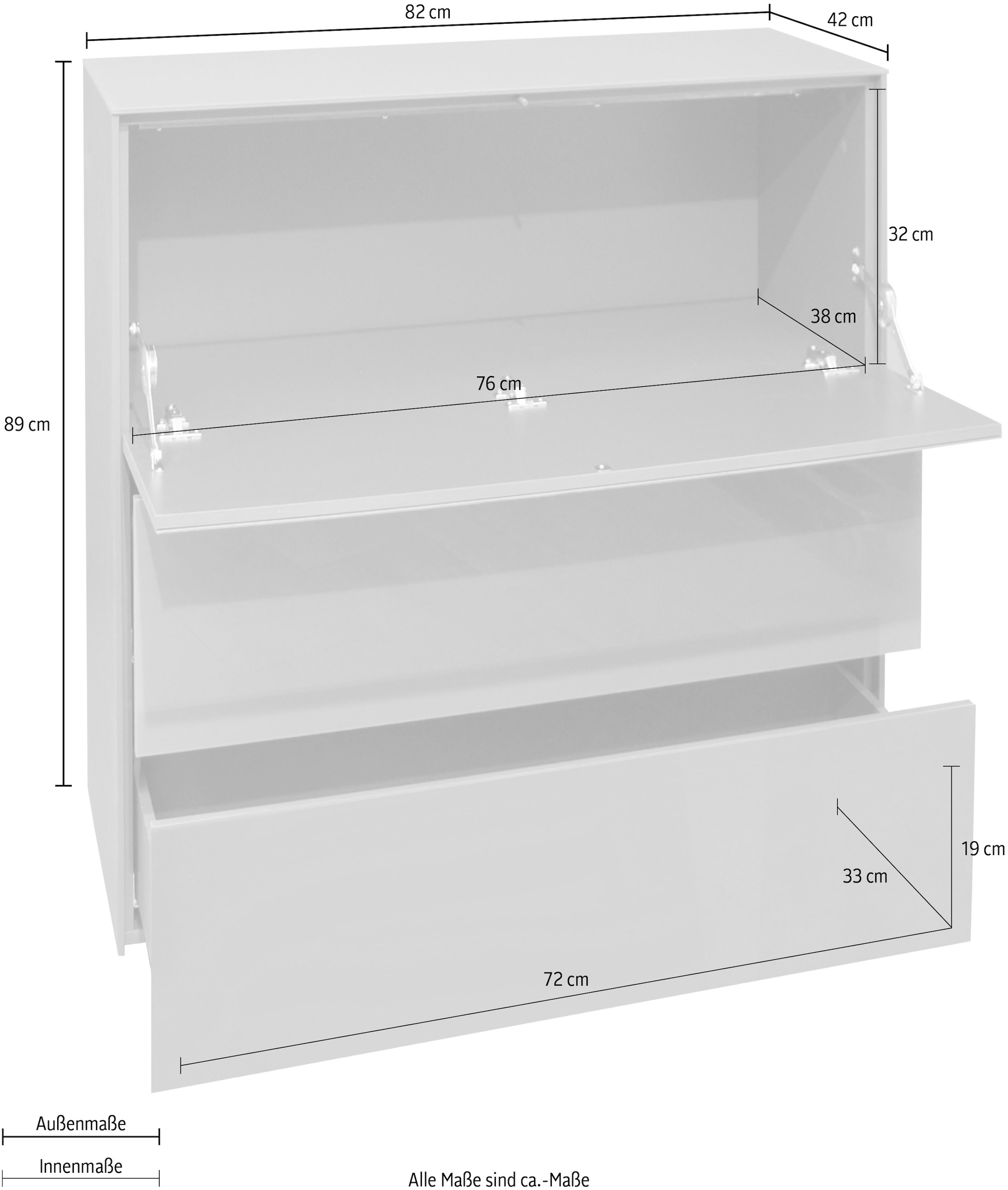 Mäusbacher Kommode »Imola TOPSELLER!« OTTOs Choice,  Mäusbacher Kommode mit Glasfront und Glasoberplatte