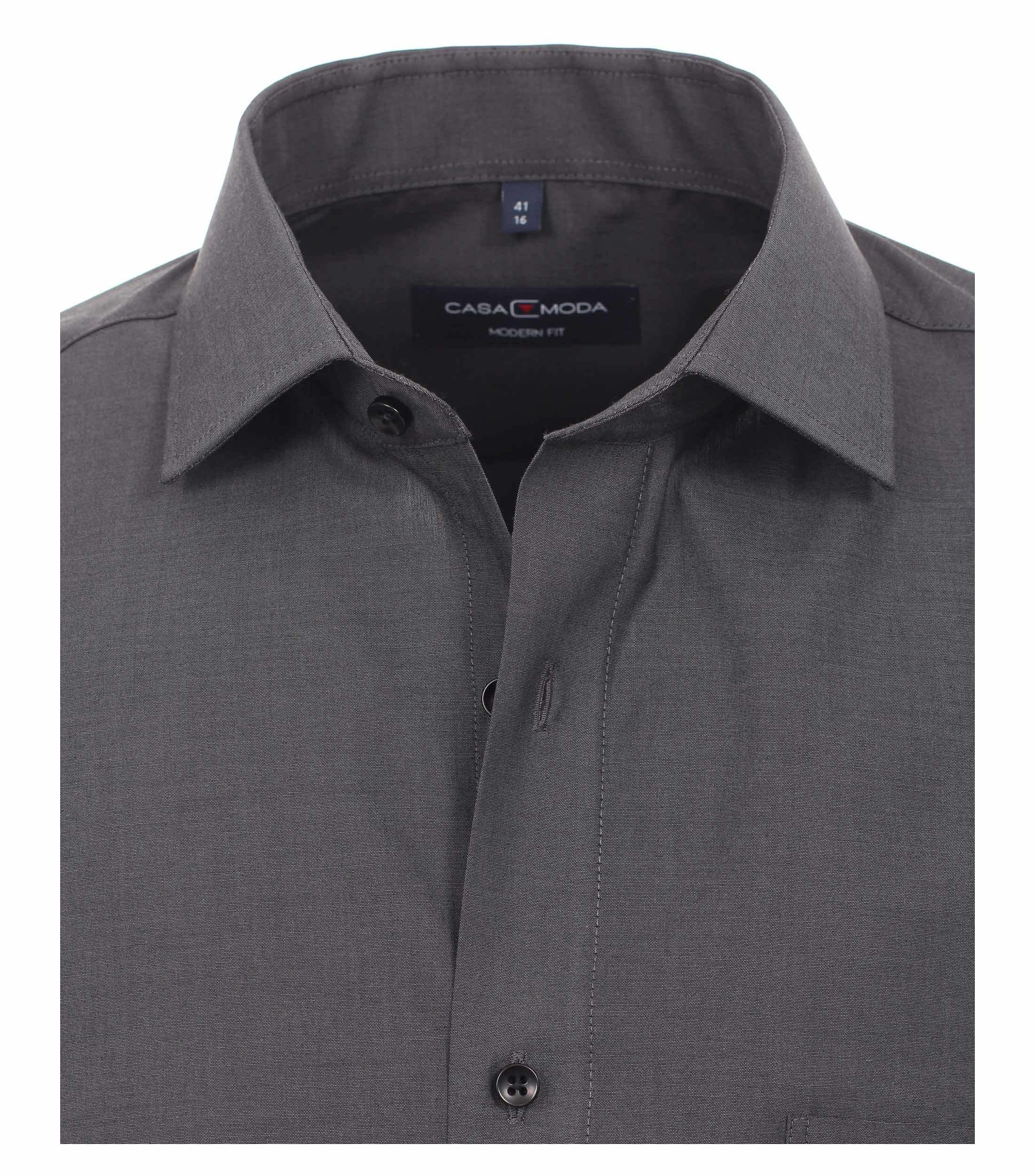 CASAMODA Business Shirt Solid Dark Gray 41 2