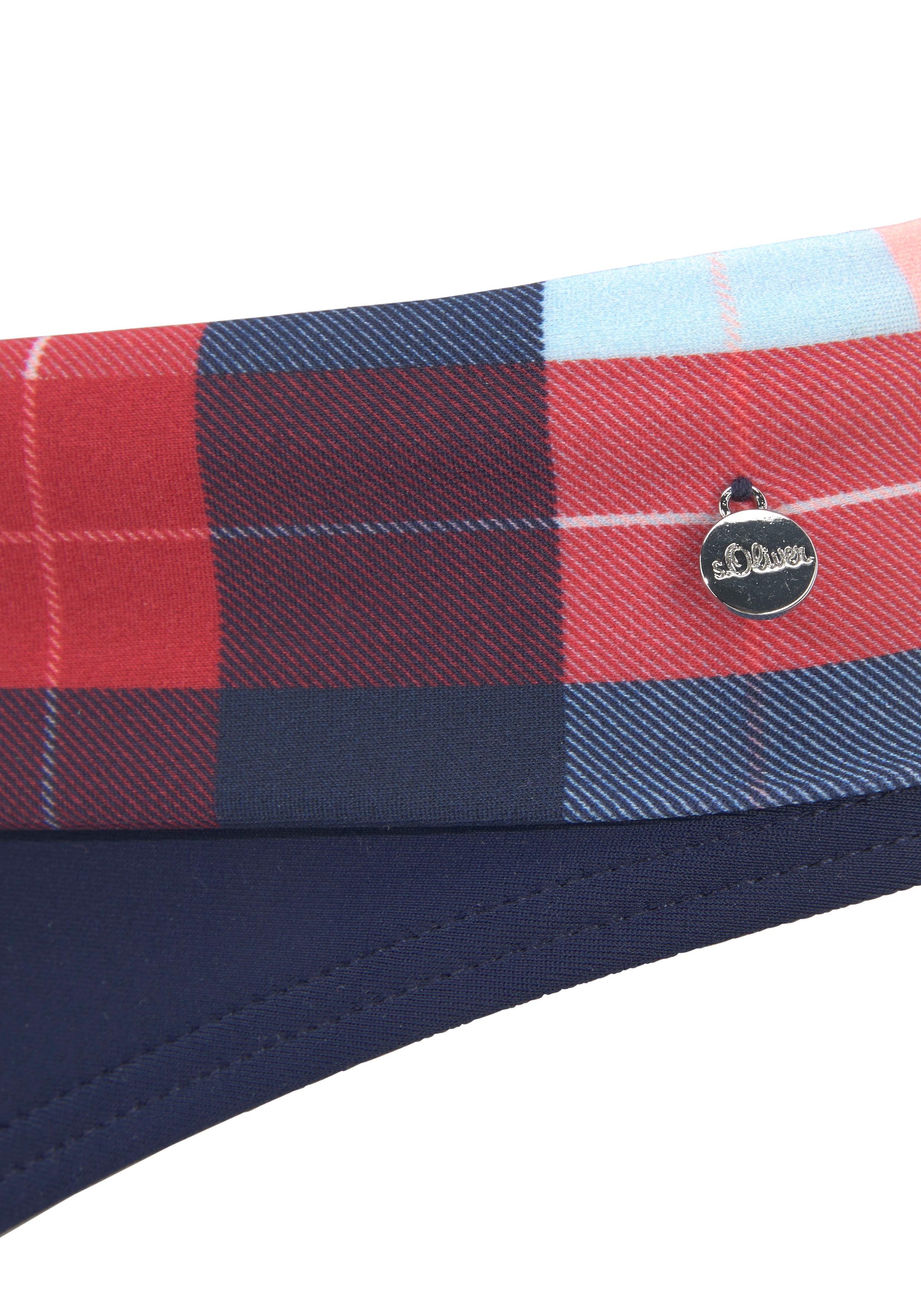 s.Oliver Bügel-Bikini in trendigem Karodruck