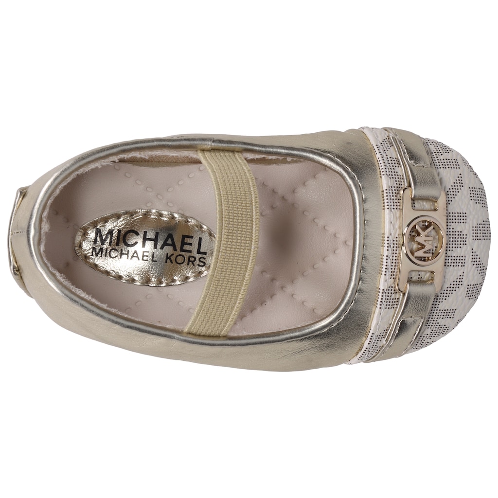 MICHAEL KORS KIDS Ballerina »BABY NYOMI«, Festtagsschuh, Taufschuh mit MK Logo auf der weichen Laufsohle