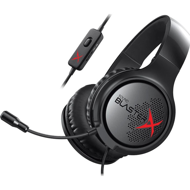Creative Gaming-Headset »Sound BlasterX H3«, Mikrofon abnehmbar- Rauschunterdrückung, für PC, PS4 und XBOX One | BAUR