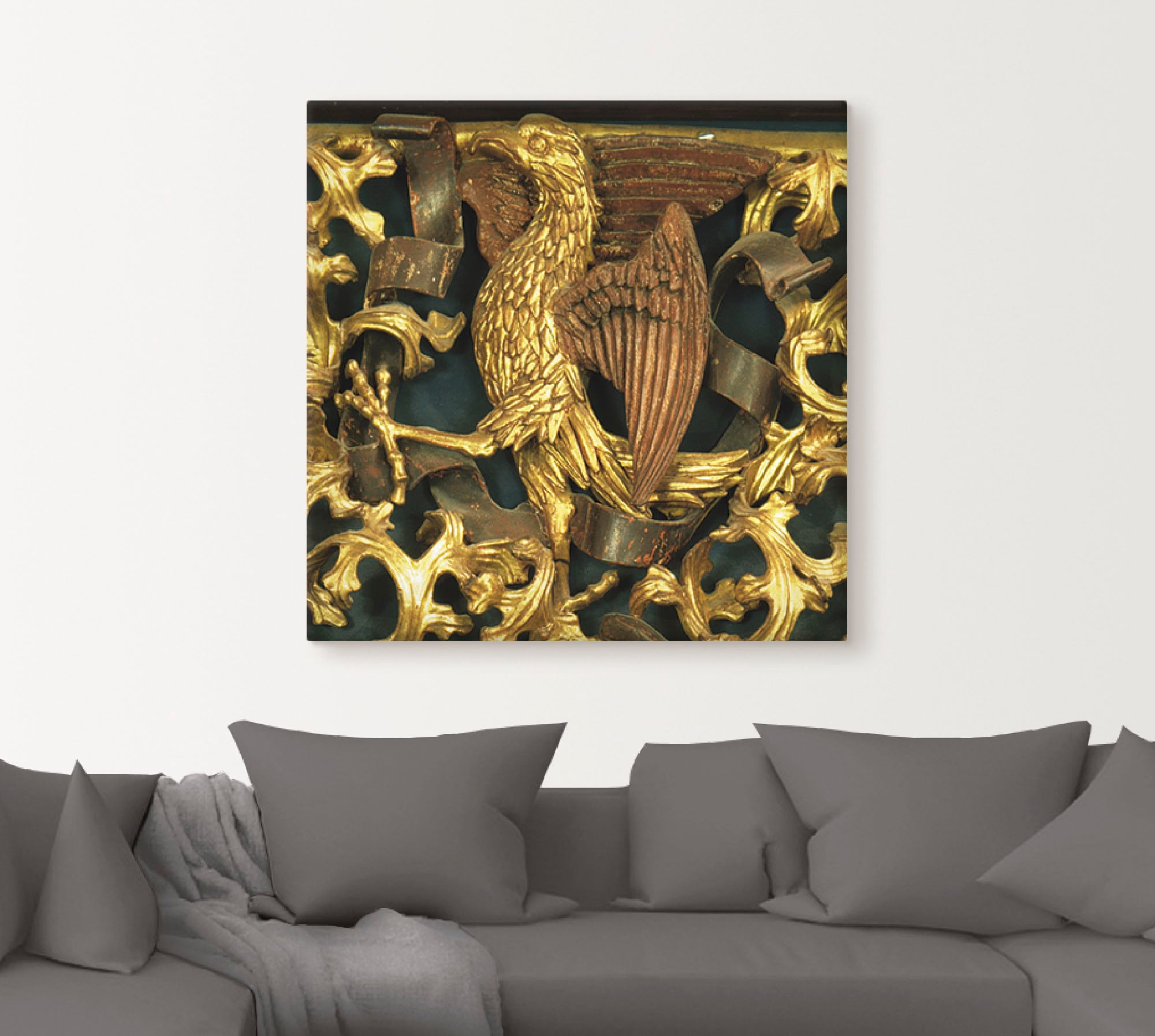 Artland Wandbild »Adler Evangelistensymbol des Johannes«, Vögel, (1 St.), als Leinwandbild, Wandaufkleber oder Poster in versch. Größen
