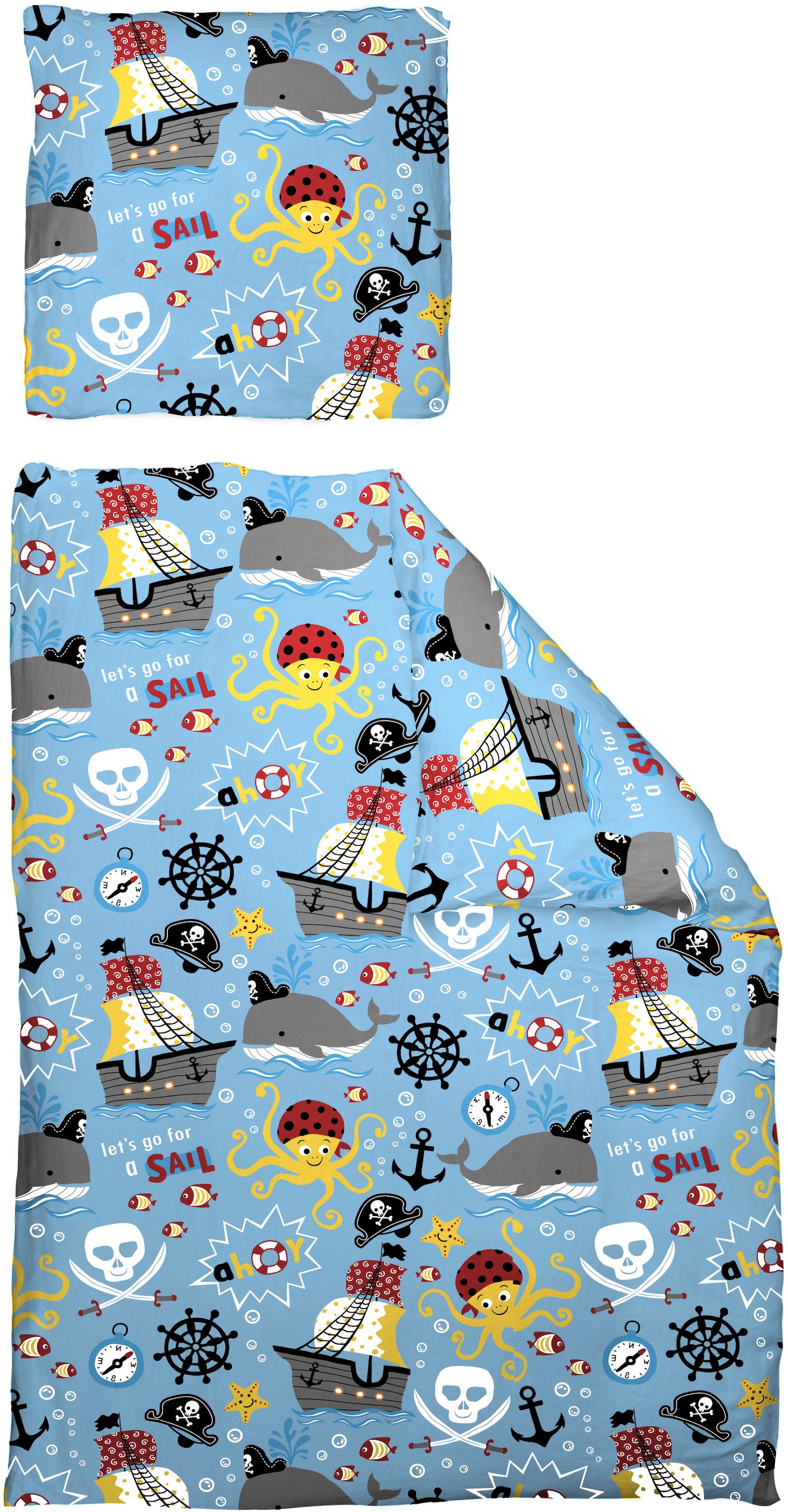 Adam Kinderbettwäsche "Pirates" 2 Stk. tlg. günstig online kaufen