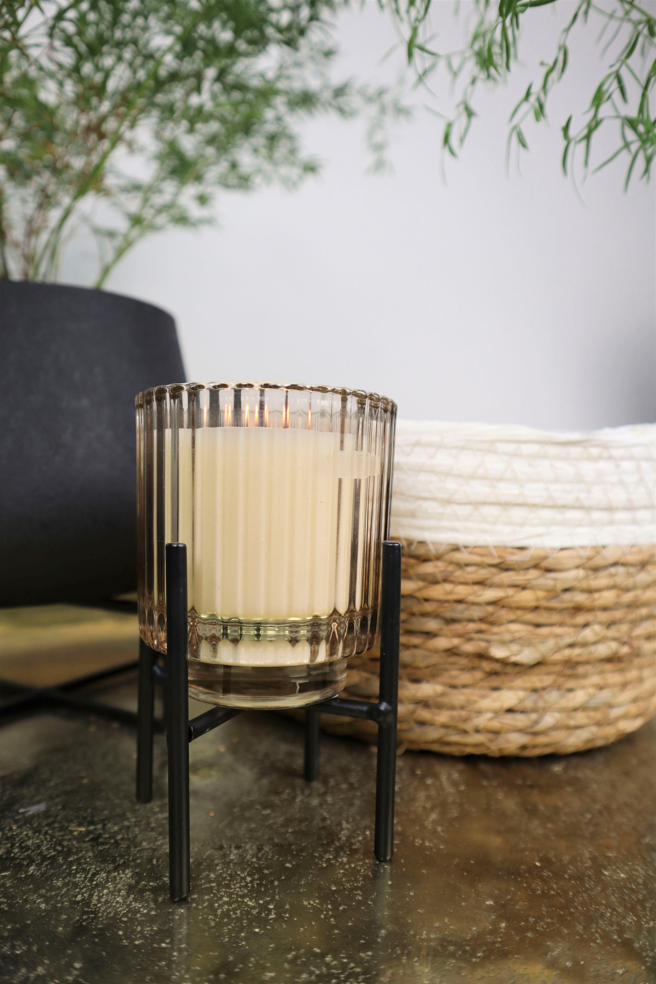 AM Design Windlicht, (Set, 2 St.), Stumpenkerzenhalter aus Glas, Höhe ca. 1 günstig online kaufen