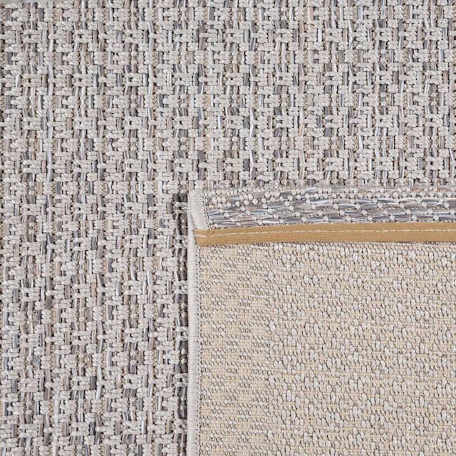 Paco Home Teppich »Vancouver 162«, rechteckig, Flachgewebe, melierte Optik,  mit Bordüre, In- und Outdoor geeignet auf Rechnung | BAUR