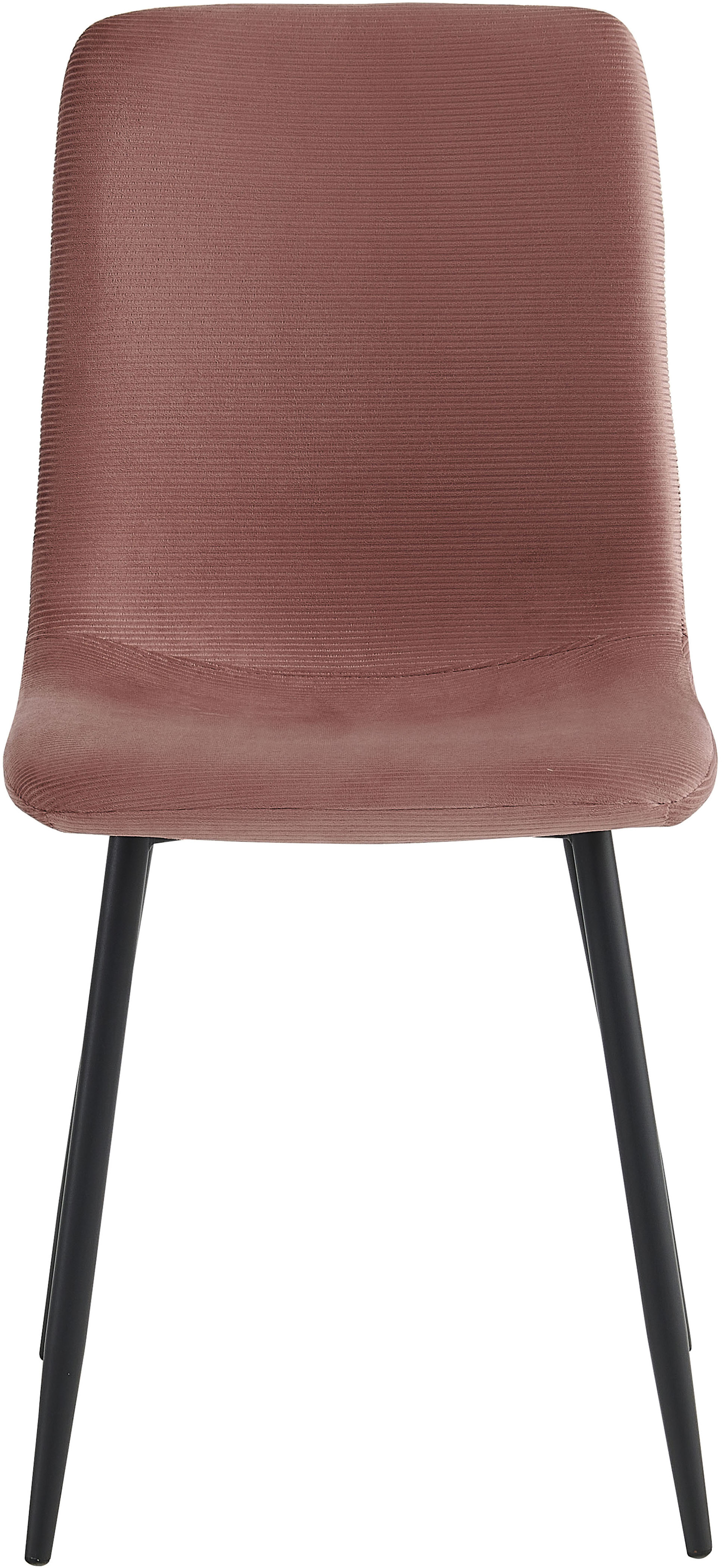 Thumbnail - HELA 4-Fußstuhl "LEIPZIG" (Set) 4 Stk.4-Fuß,Rundrohrgestell konisch,Cordoptik,Sitzschale gespolstert