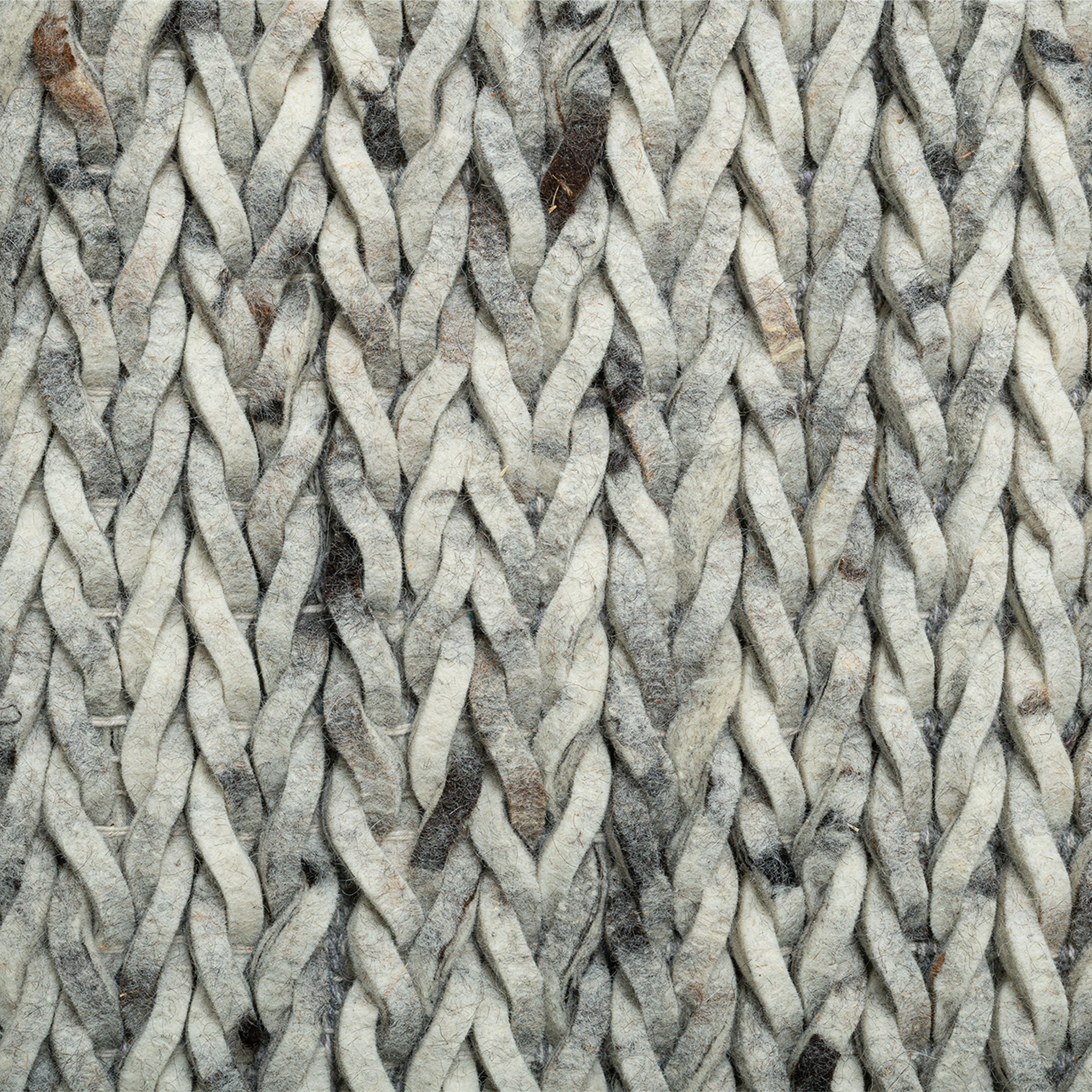 THEKO Wollteppich »Arlberg« rechteckig 23 mm Höhe meliert, reine Wolle, Strickoptik, ideal im Wohnzimmer & Schlafzimmer