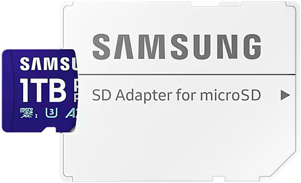 Samsung Speicherkarte »PRO Plus MB-MD1T0S microSDXC 1TB + SD-Adapter«, (UHS-I Class 10 180 MB/s Lesegeschwindigkeit)