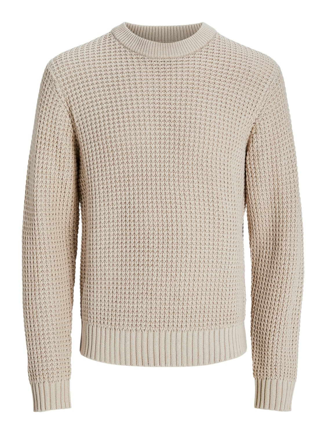 Jack & Jones Rundhalspullover JCOZION KNIT CREW NECK BF mit markanter Struk günstig online kaufen