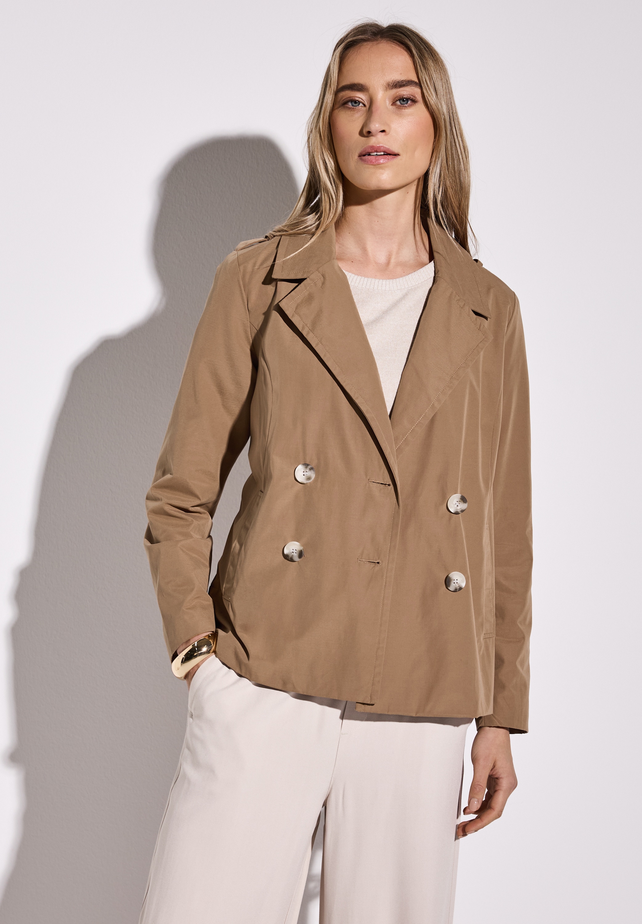STREET ONE Kurzjacke, ohne Kapuze, mit Reverskragen günstig online kaufen