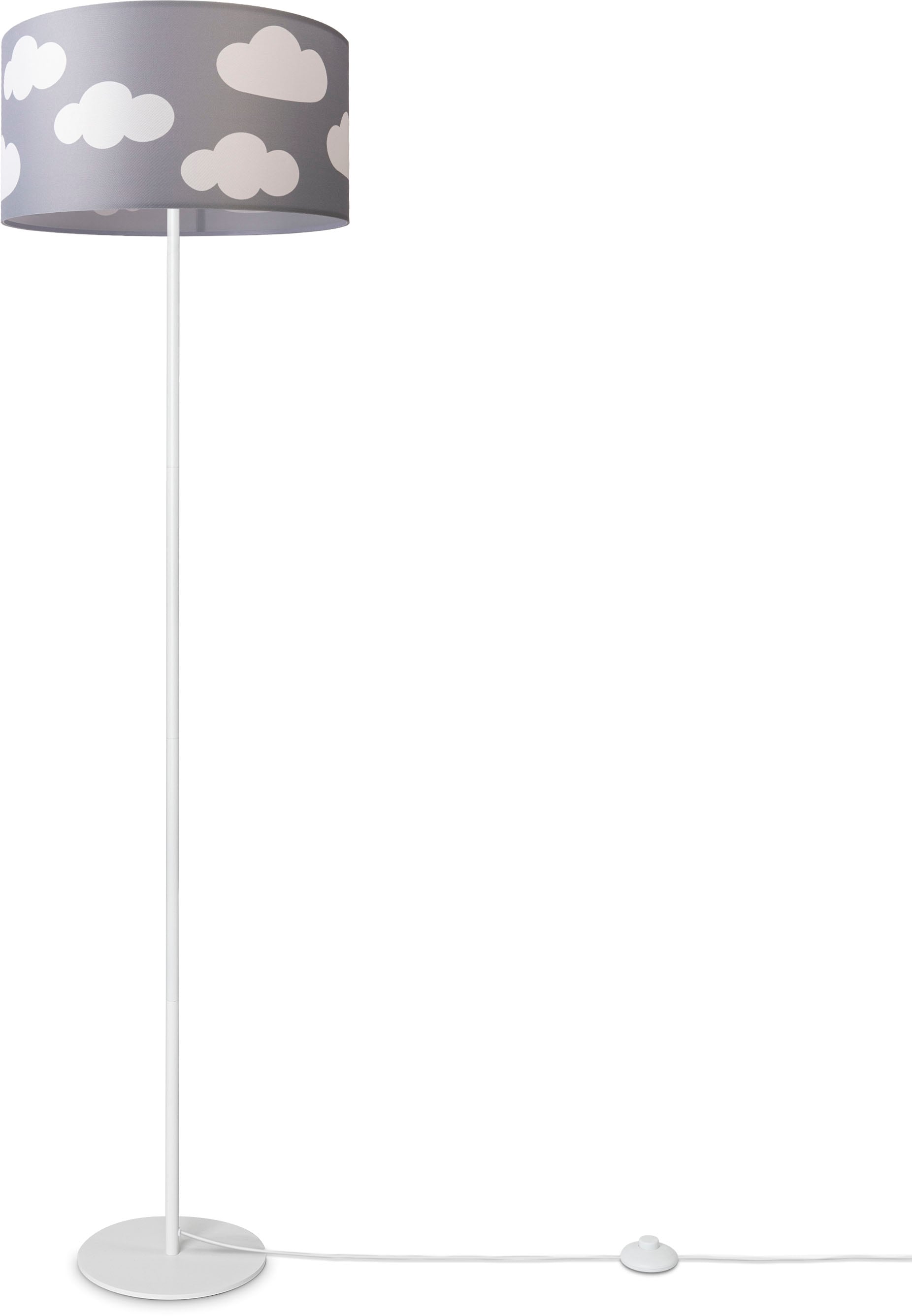 Paco Home Stehlampe »Luca Lampenschirm Kinderzimmer Stehlampe | Stoff E27 Sale Cosmo«, Im Spielzimmer Wolken