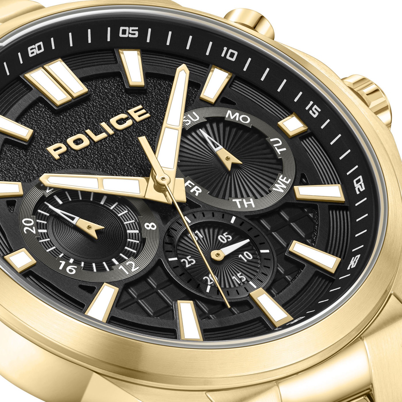 Police Multifunktionsuhr »RANGY«, Quarzuhr, Armbanduhr, Herrenuhr, Edelstahlarmband, analog