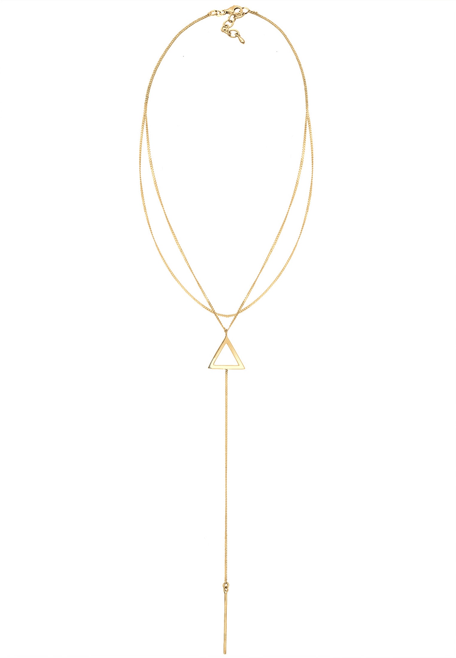 Elli Choker »Halskette Choker Y-Kette Dreieck 925 Silber«