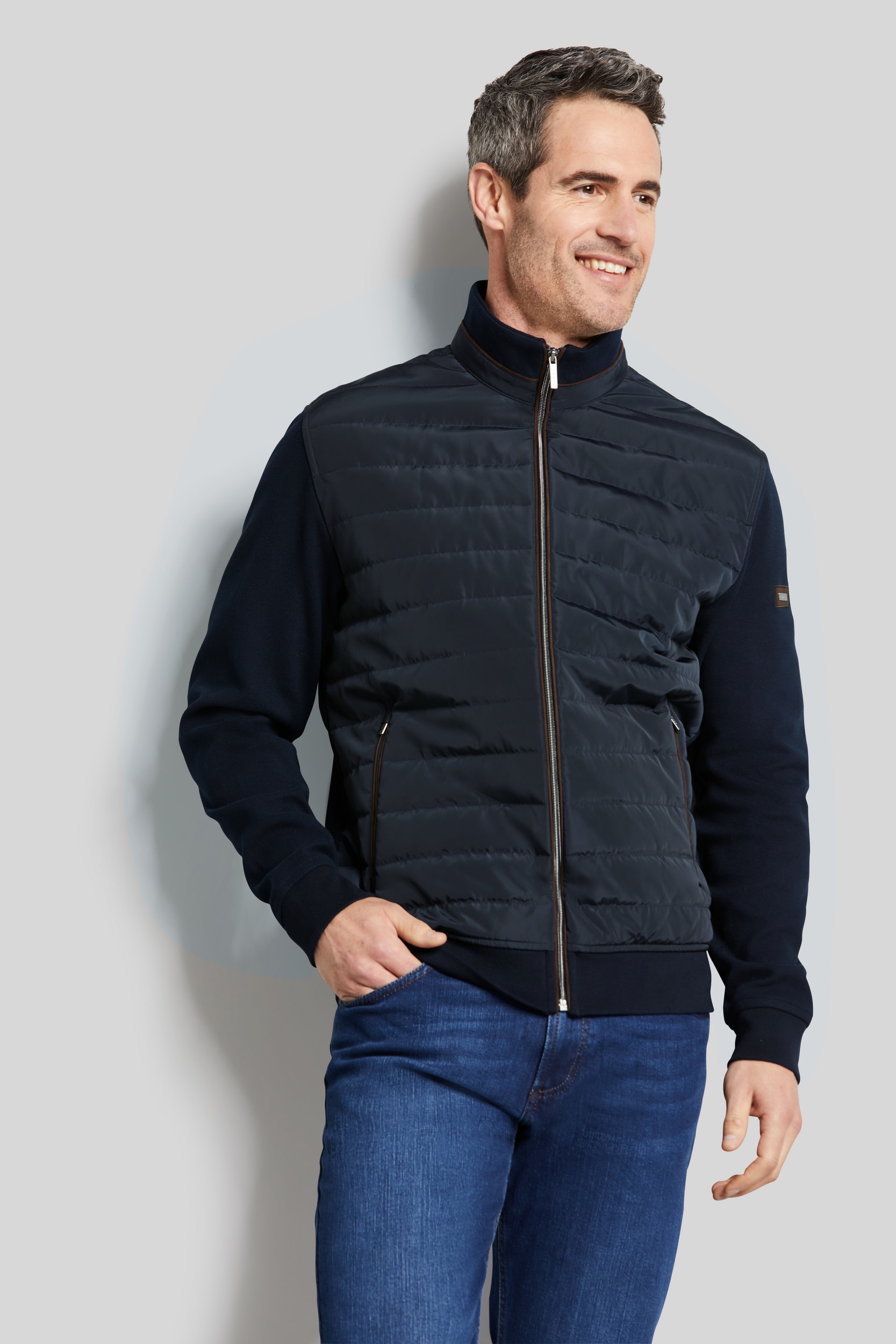 bugatti Sweatjacke, mit Querstepp