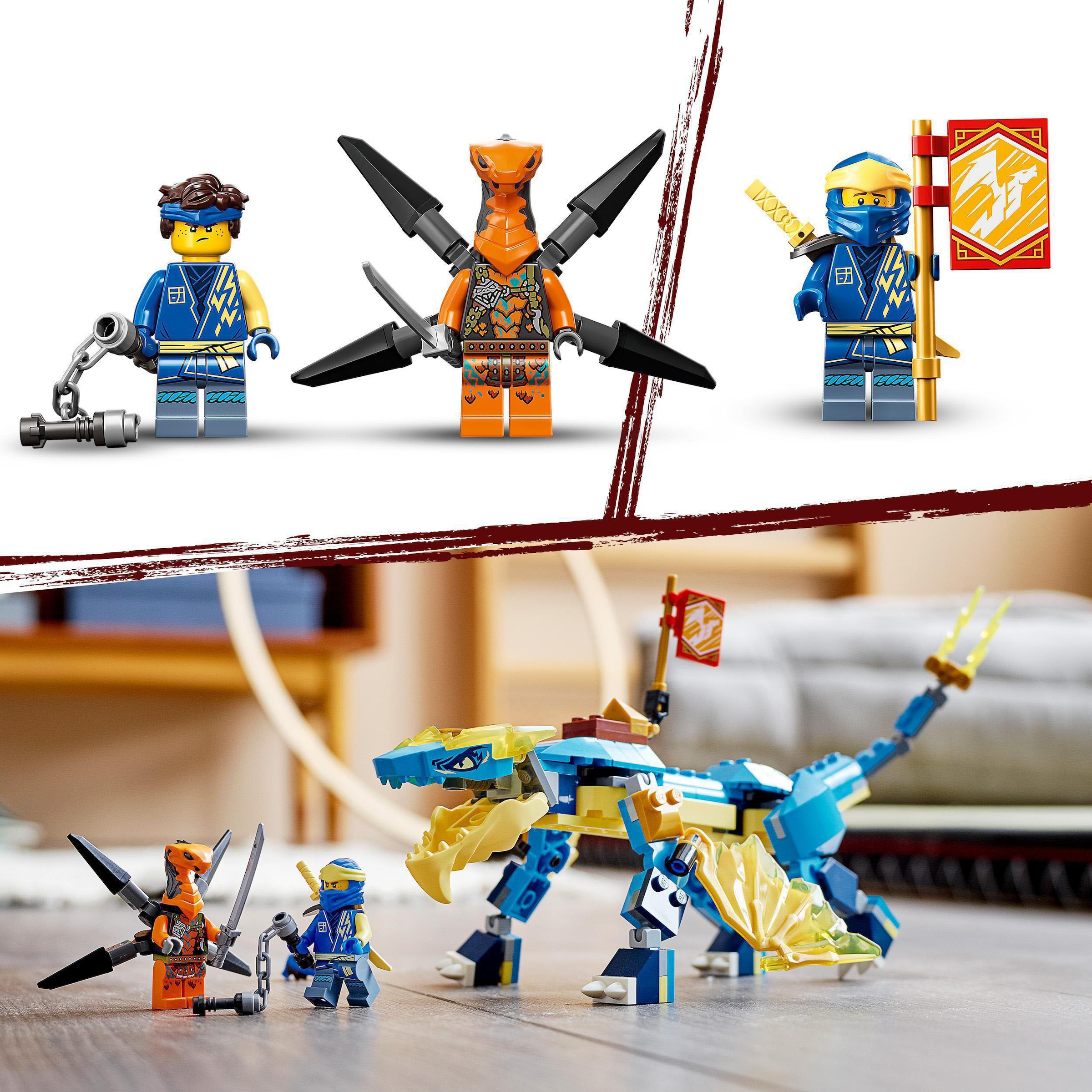 LEGO® Konstruktionsspielsteine »Jays Donnerdrache EVO (71760), LEGO® NINJAGO®«, (140 St.)
