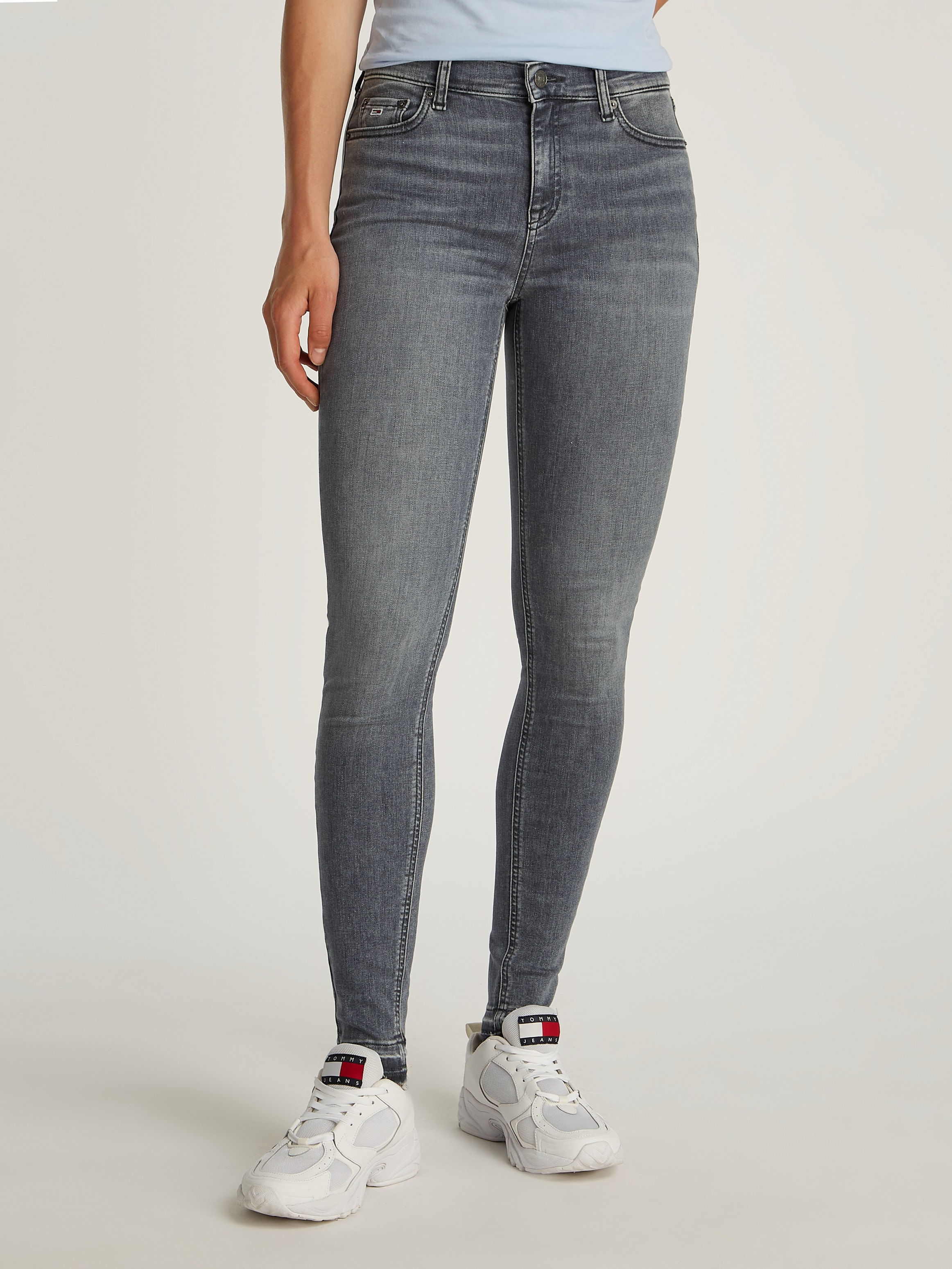 Tommy Jeans Skinny-fit-Jeans "NORA MR SKNY AH1280", mit Waschung, mit Logo- günstig online kaufen