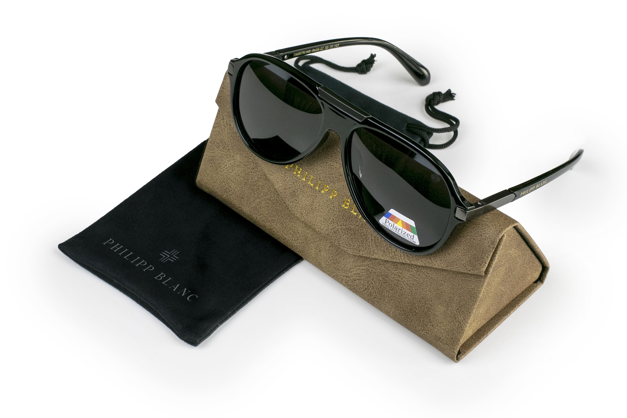 PHILIPP BLANC Sonnenbrille »PA09-02« Glas 0,74 mm, polarisierte Gläser, UV400, CAT3.0