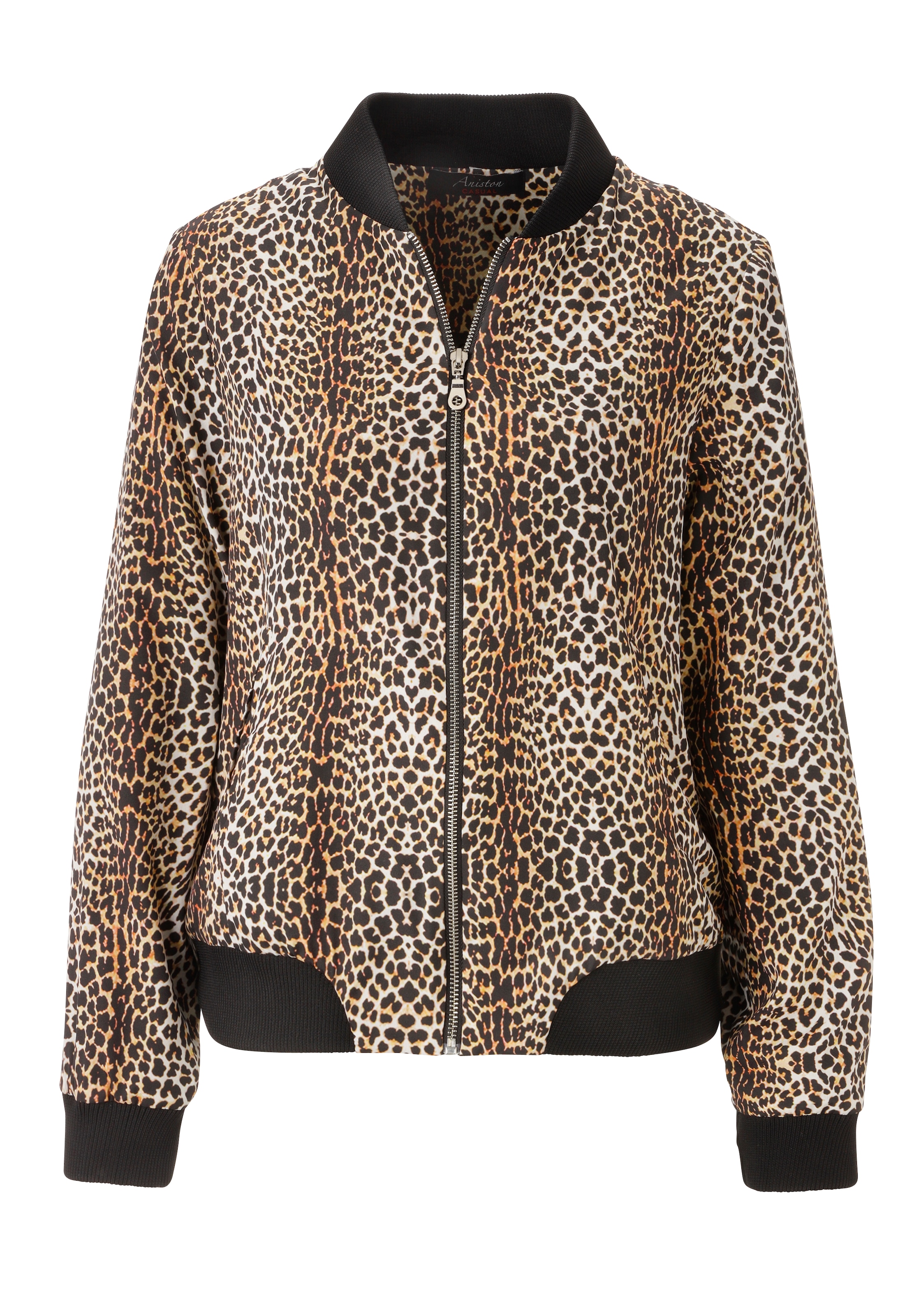 Aniston CASUAL Blouson mit trendigem Leo-Print - NEUE KOLLEKTION