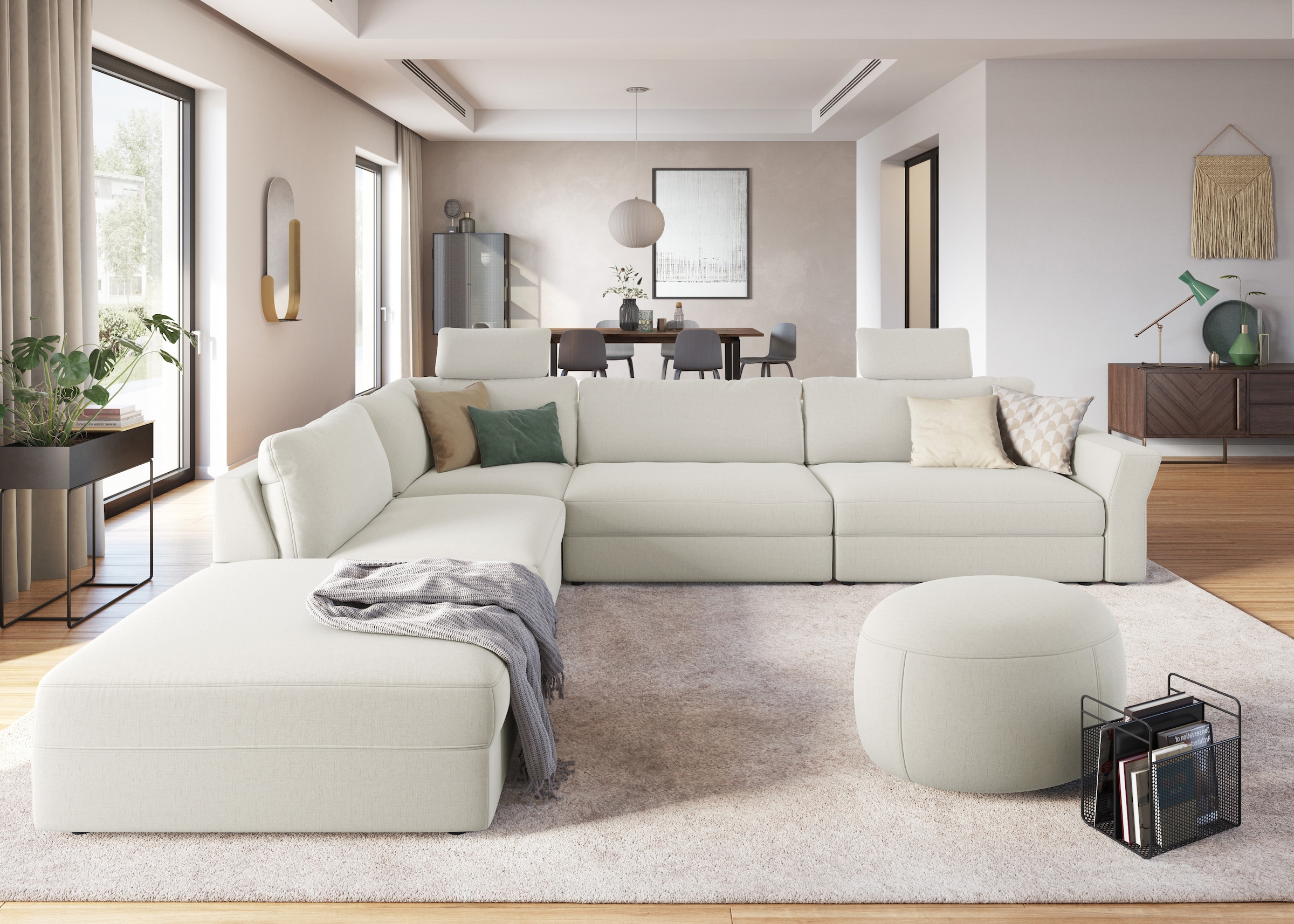 sit&more Ecksofa "Cadabra L-Form" Breite 356 cm, mit Sitztiefenverstellung günstig online kaufen