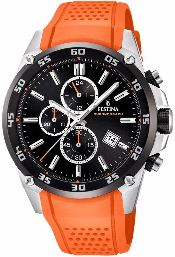 Festina Chronograph »F20330/4«, Armbanduhr, Quarzuhr, Herrenuhr, Stoppfunktion