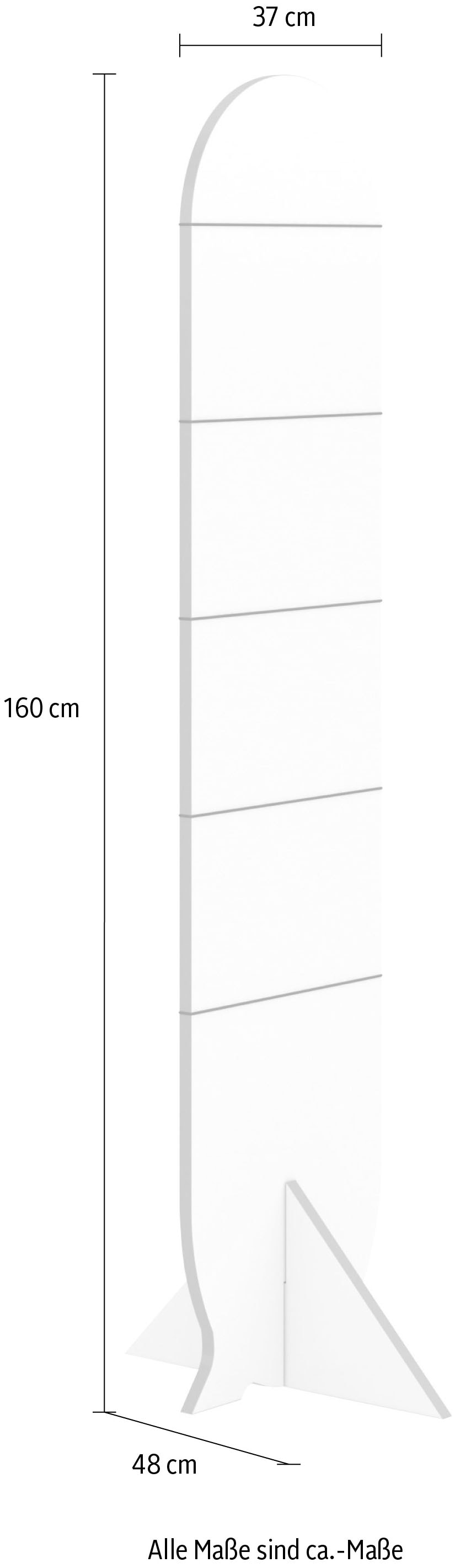 Tojo Zeitungsständer »Tojo-magazzi«, moderner Magazinhalter, Höhe 160 cm