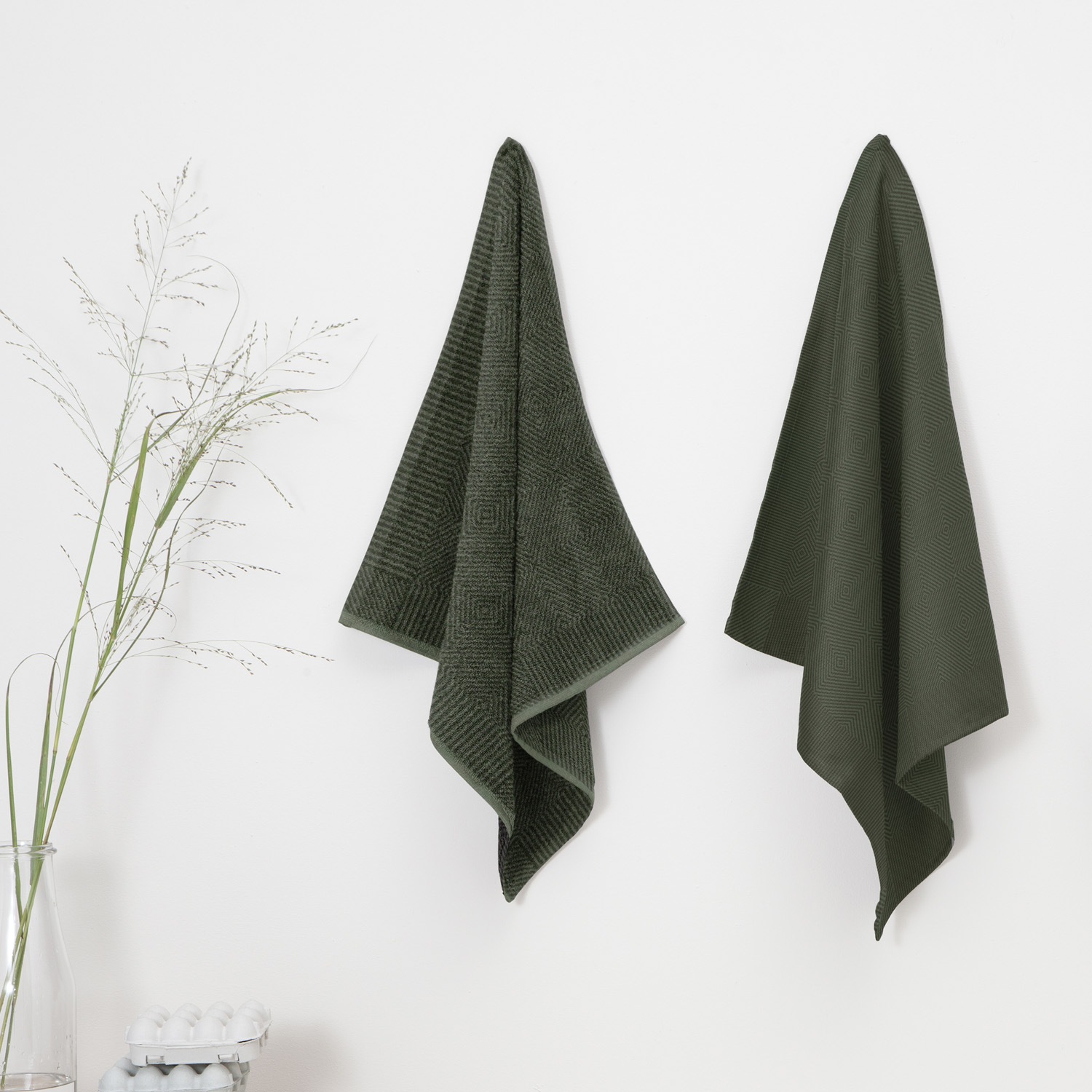 DDDDD Geschirrtuch »DDDDD Cisis Küchentuch 50 x 55 (6 Stück)« schnell trocknend, 100% Baumwolle, mit subtilem Muster