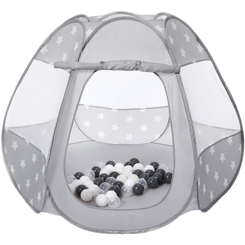 Knorrtoys® Bällebad »Bellox, Grey White Stars«