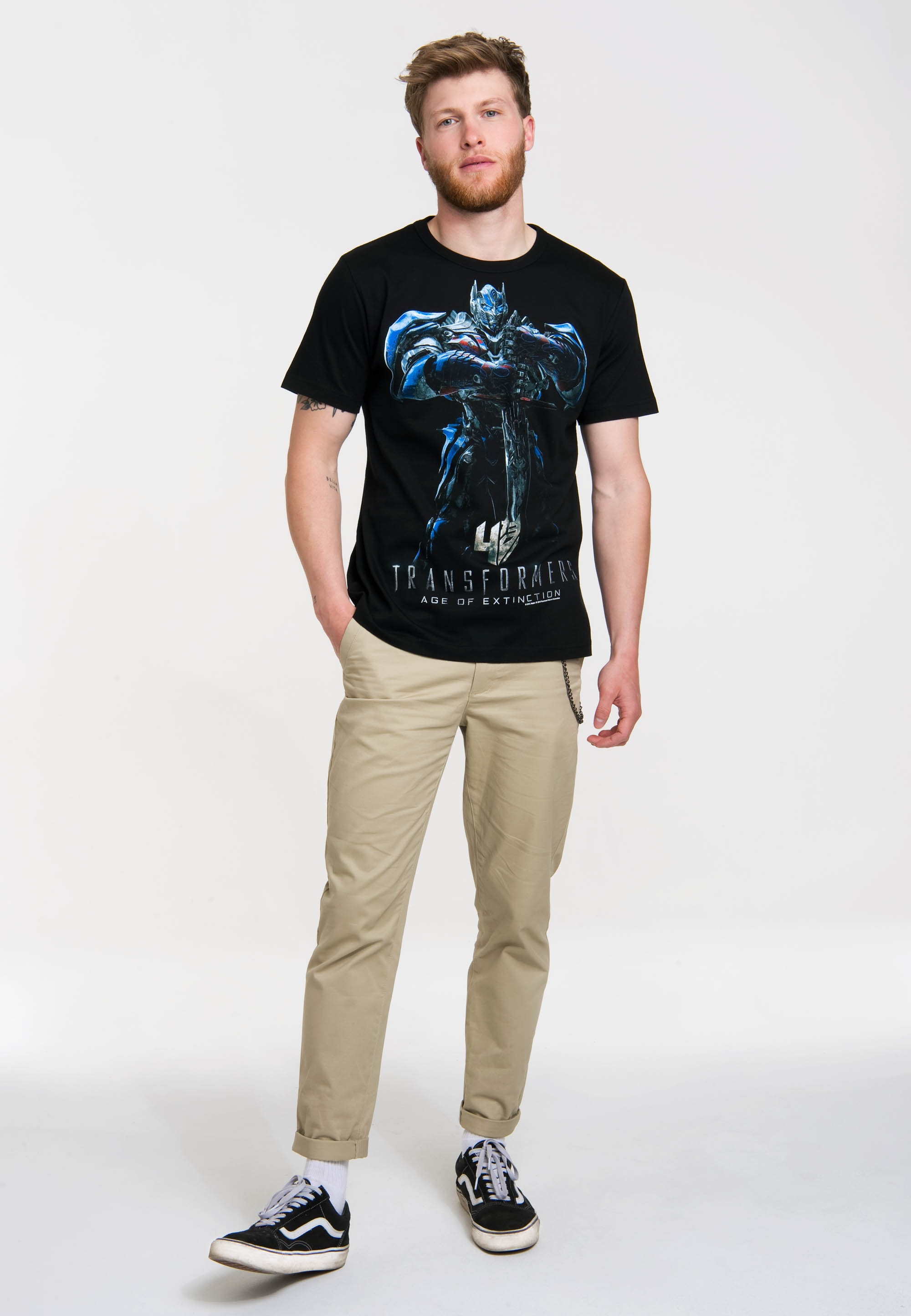 LOGOSHIRT T-Shirt »Ära des Untergangs - Age of Extinction«, mit coolem Frontdruck