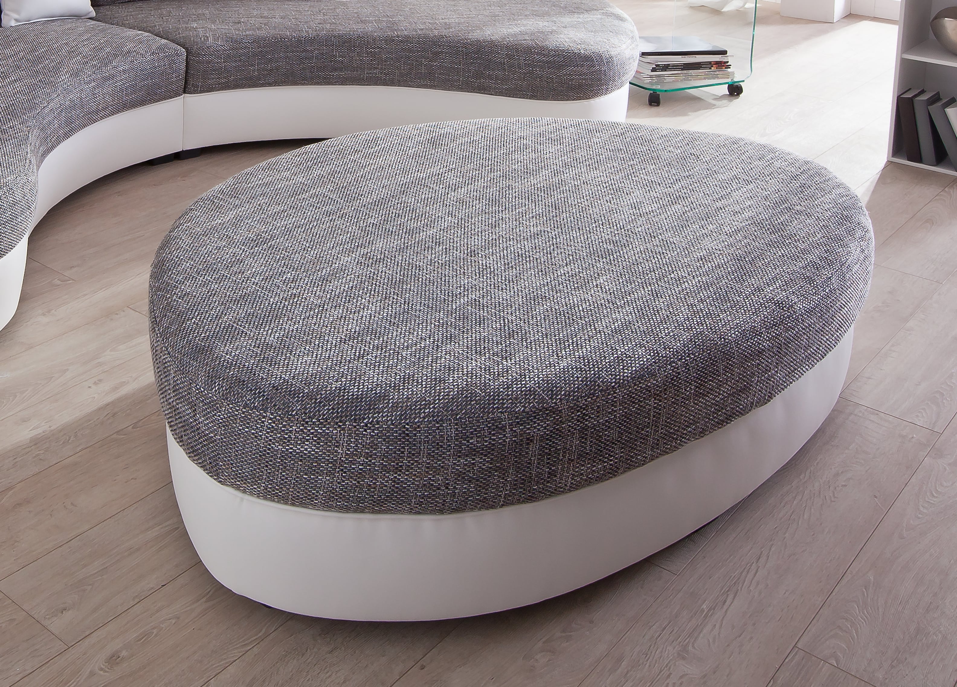 Home affaire Polsterhocker "Lazio modern und bequem, tolle Detailverarbeitung"