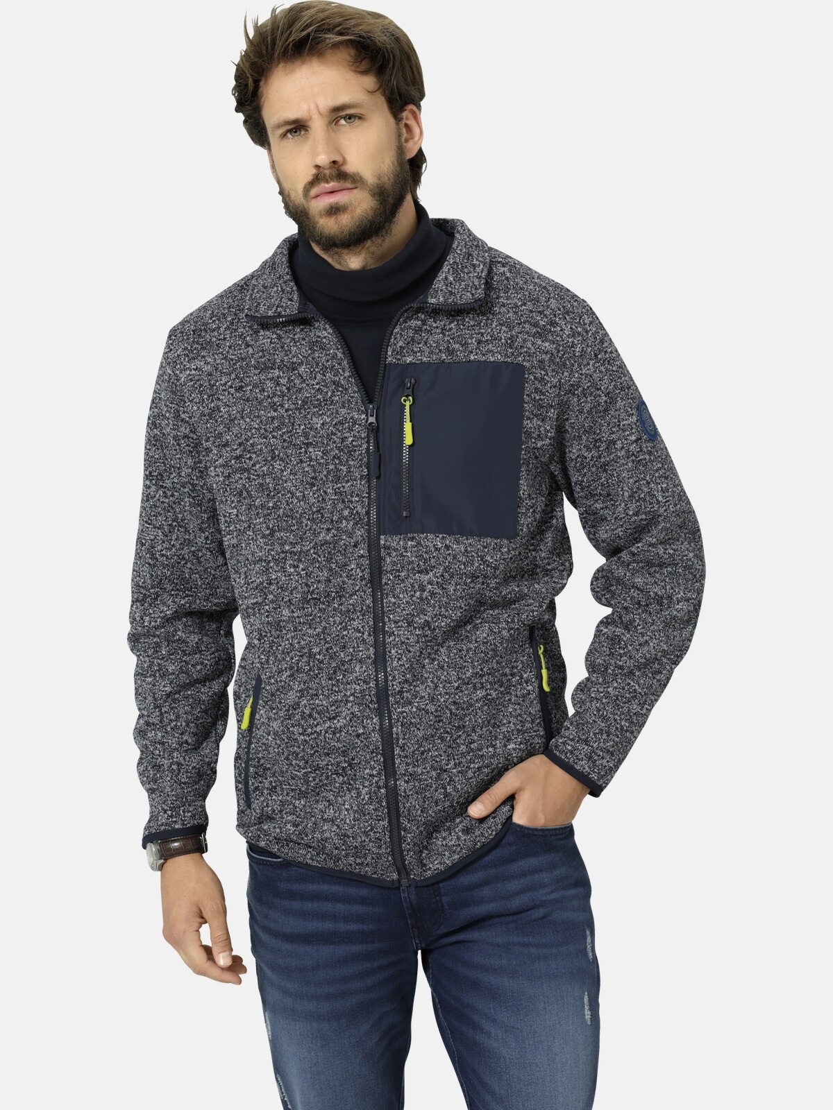 Babista Sweatjacke "Strickfleecejacke FIORELONI", mit Reißverschlusstasche