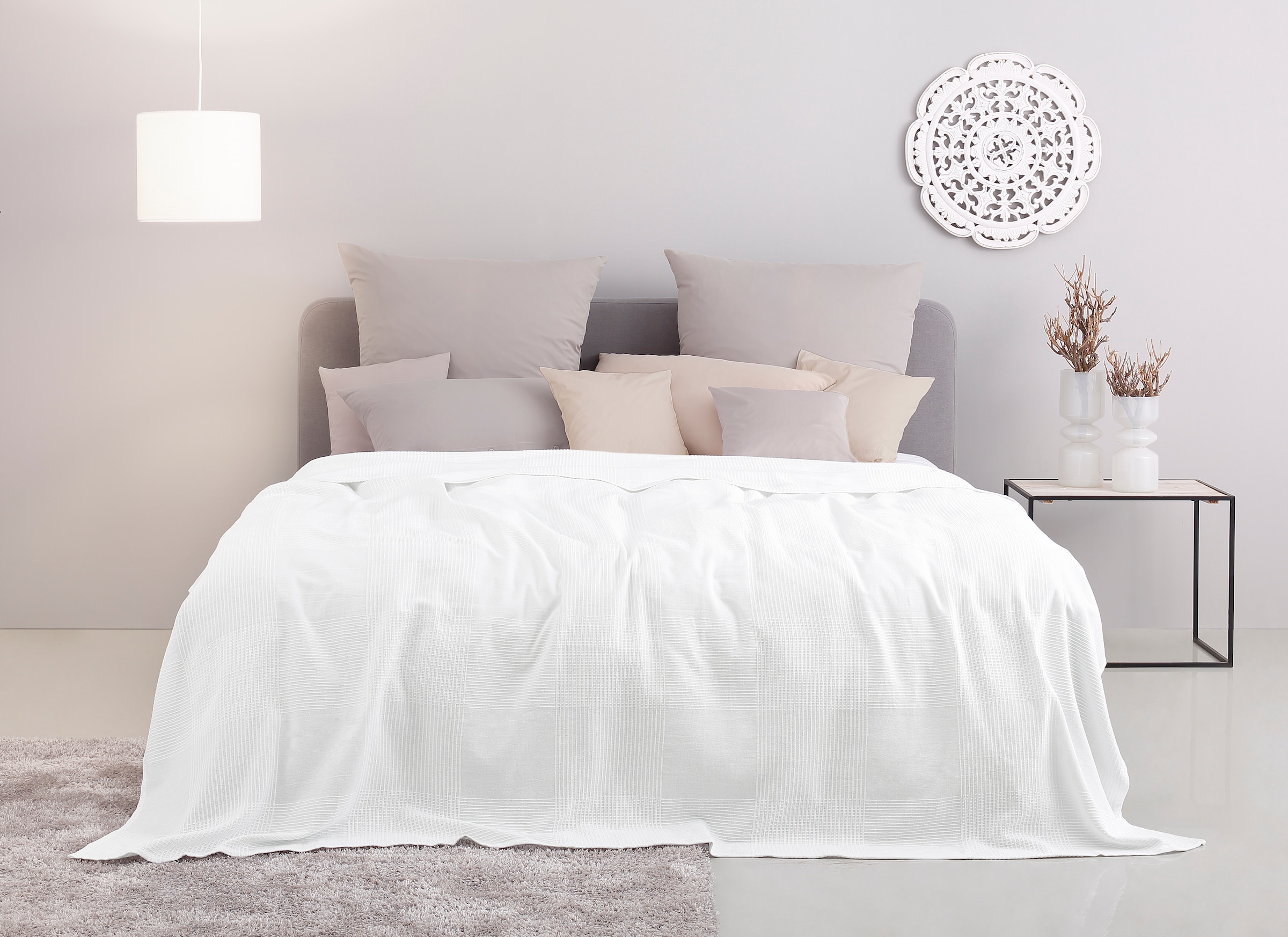 OTTO home Tagesdecke "Mira" leichte Tagesdecke aus 100% Baumwolle, uni Über günstig online kaufen