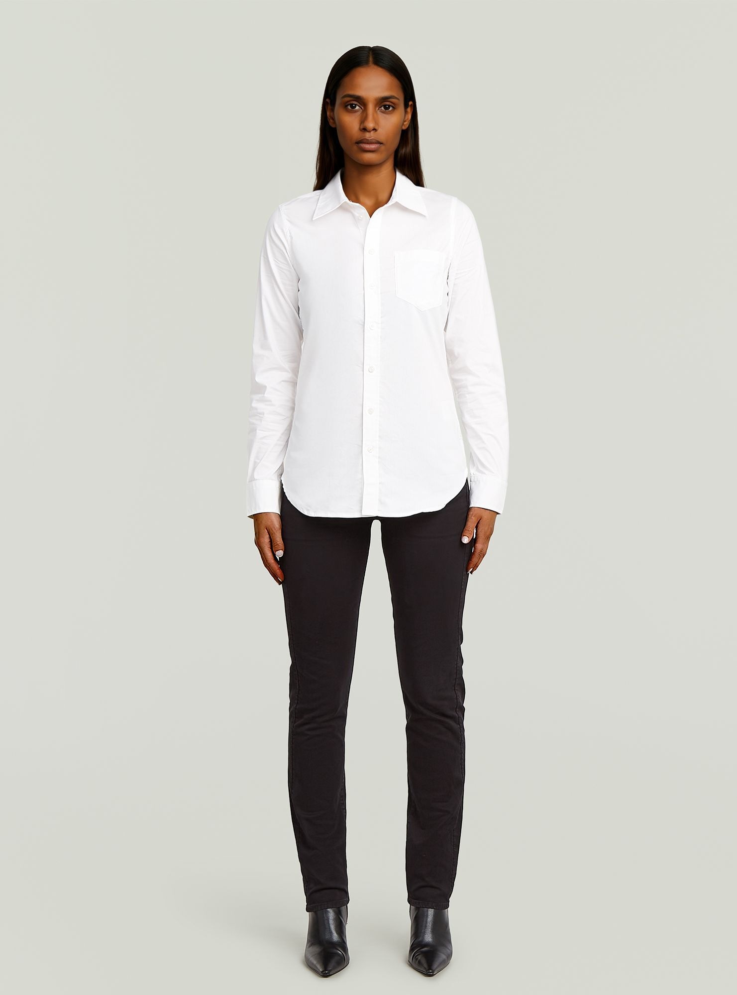 G-STAR Langarmshirt »Slim Poplin Long Sleeve Shirt«