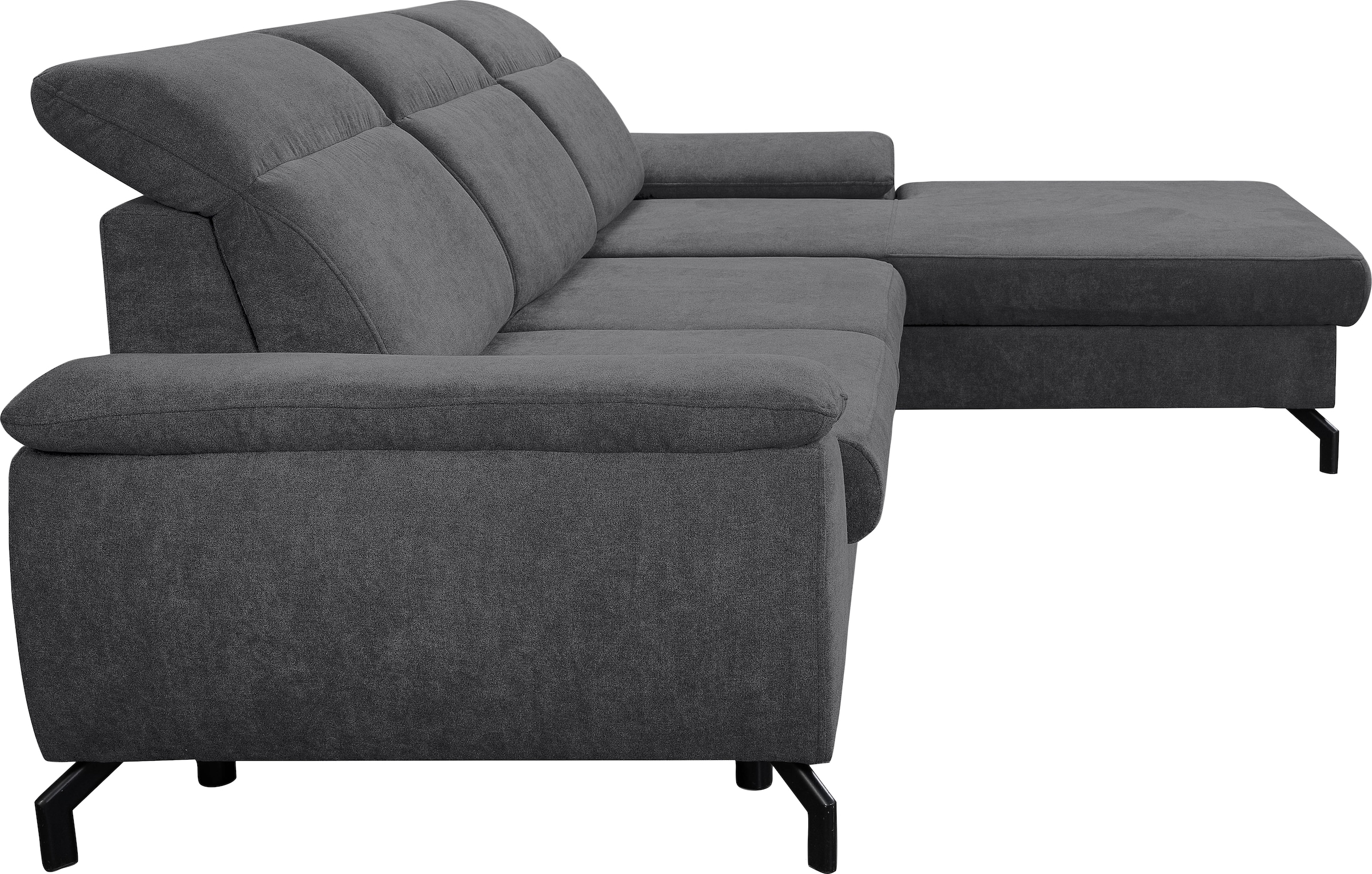 WERK2 Ecksofa »Panama L-Form«, Modernes Sofa mit Schlaffunktion, Bettkasten, Kopfteile verstellbar