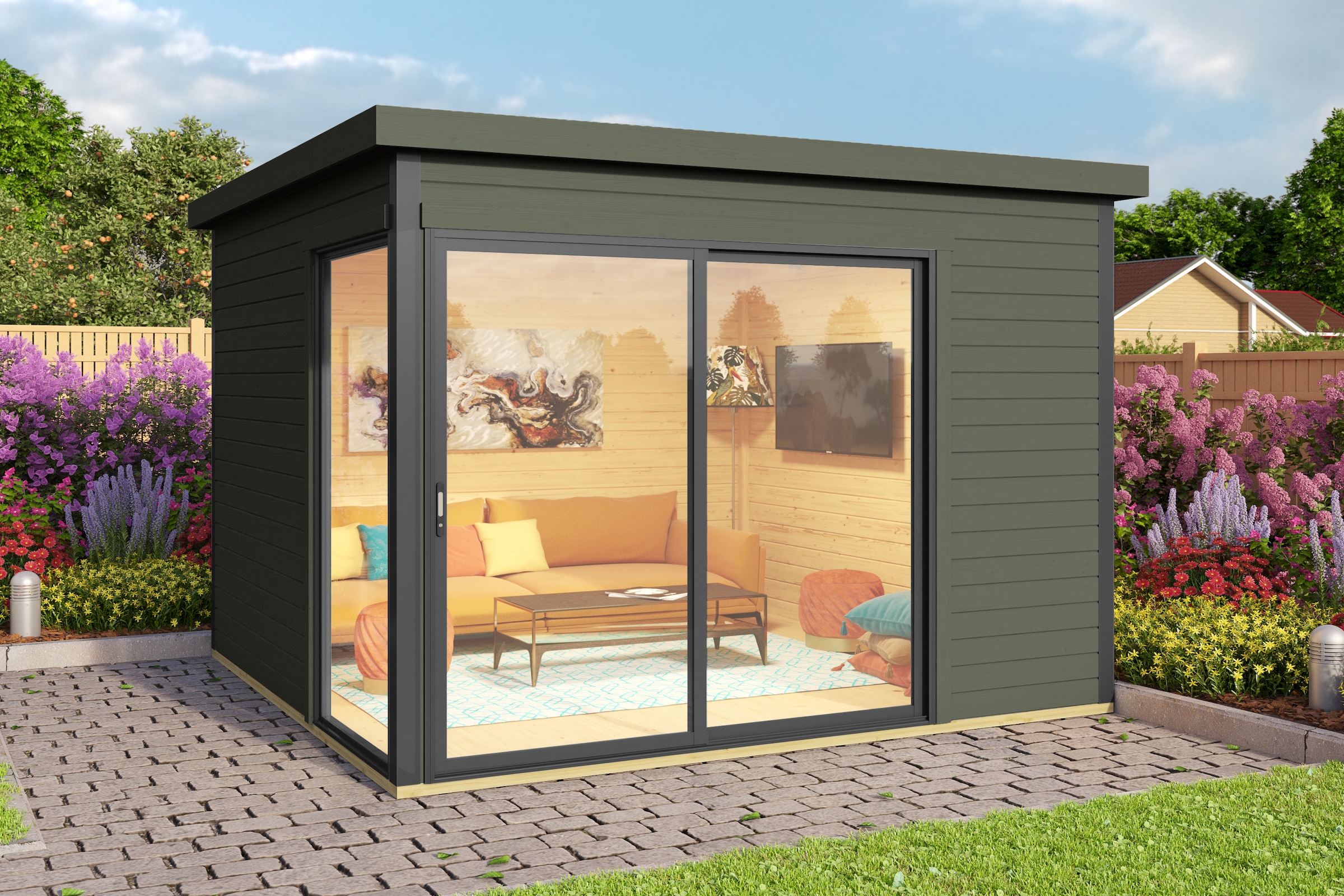 Nordic Holz Gartenhaus "DOMEO 1" günstig online kaufen