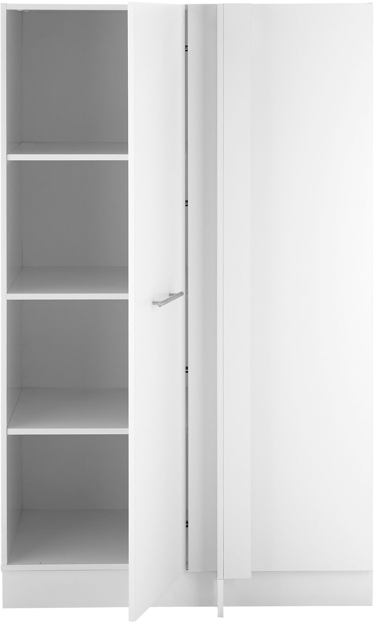 Laundreezy Eckschrank »Laundreezy, Eckschrank BxHxT 100x162x68 cm« 1 Stk. tlg. Breite 100cm, Tür L/R montierbar, Softclose-Funktion