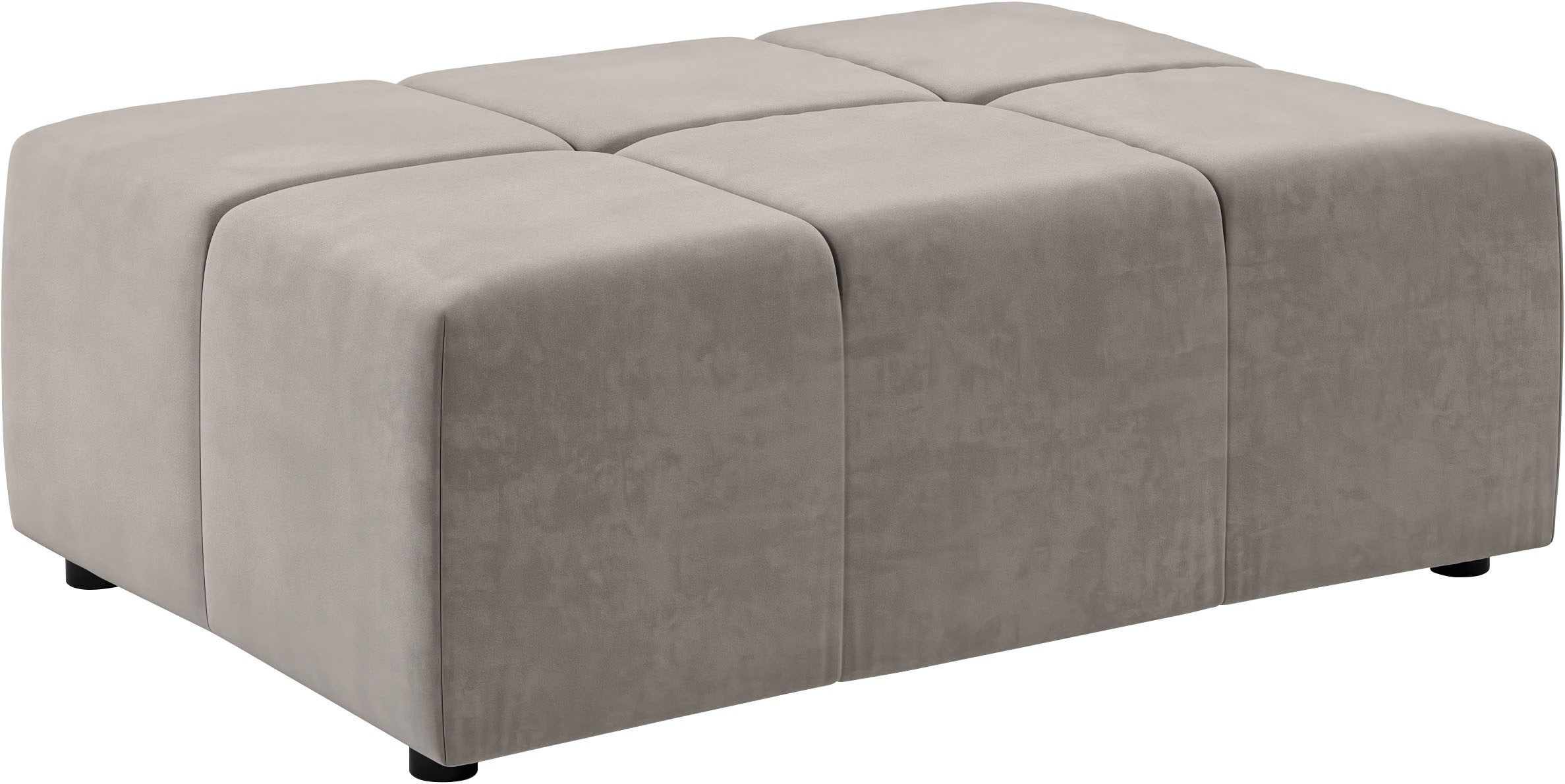 Home affaire Polsterhocker "B/H/T: 107 x 39 x 107" passend zur "Ancona"-Pol günstig online kaufen