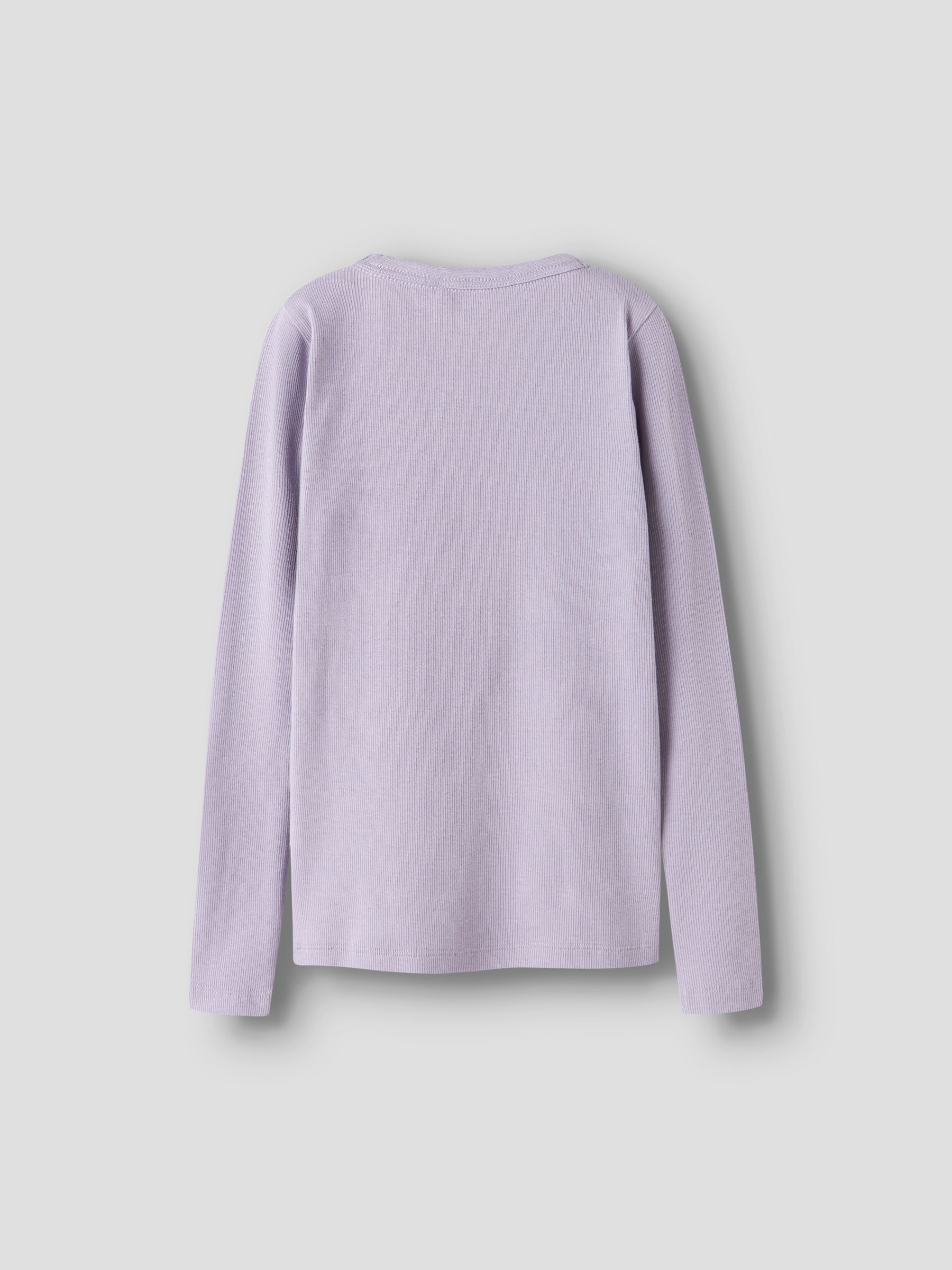 Thumbnail - Name It Langarmshirt "NKFNAKAL LS TOP NOOS" in Basic-Form und leicht gerippter Qualität