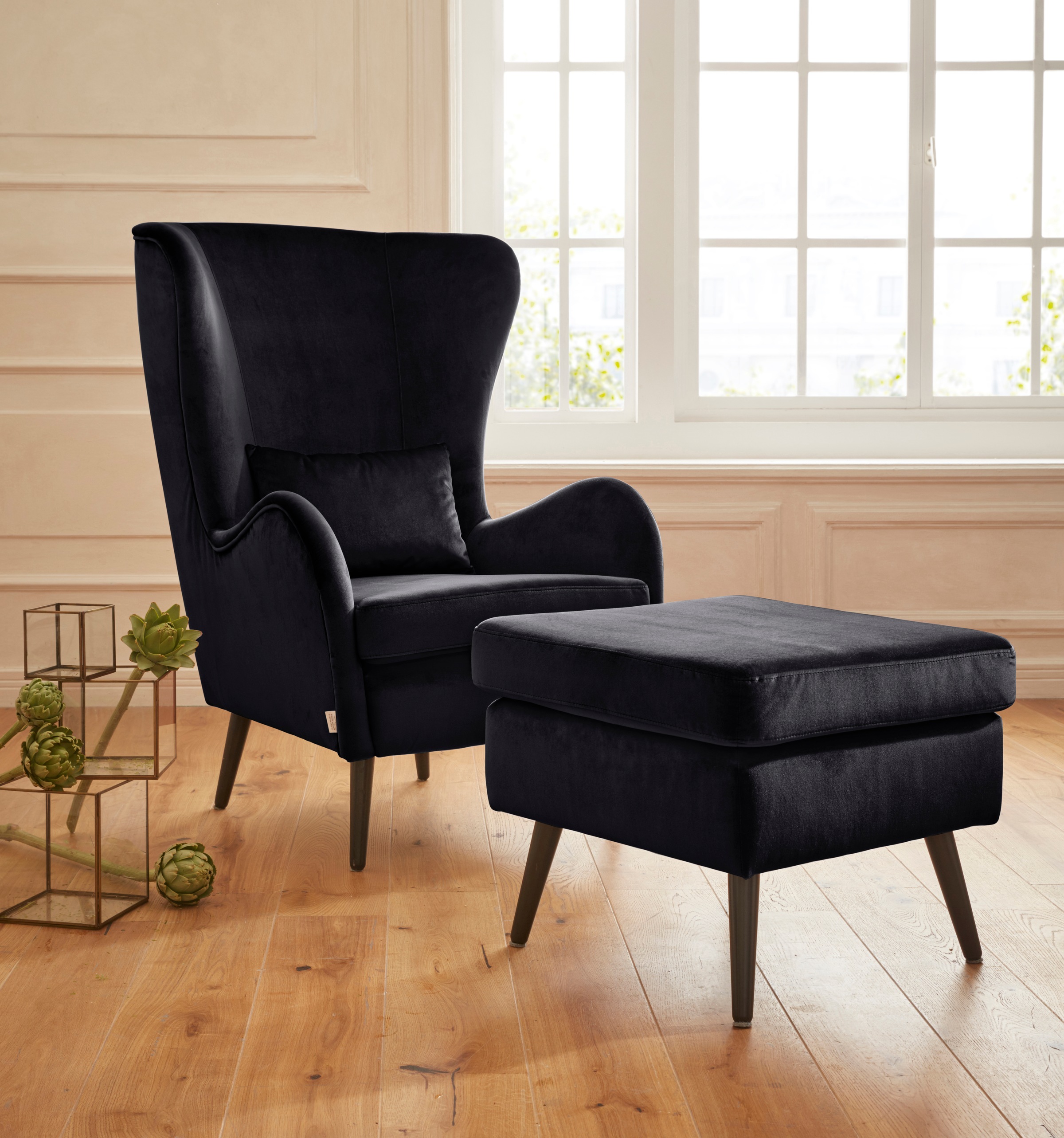 Home affaire Sessel "Sallito, TV-Sessel, Ohrensessel mit" Hocker, in vielen günstig online kaufen