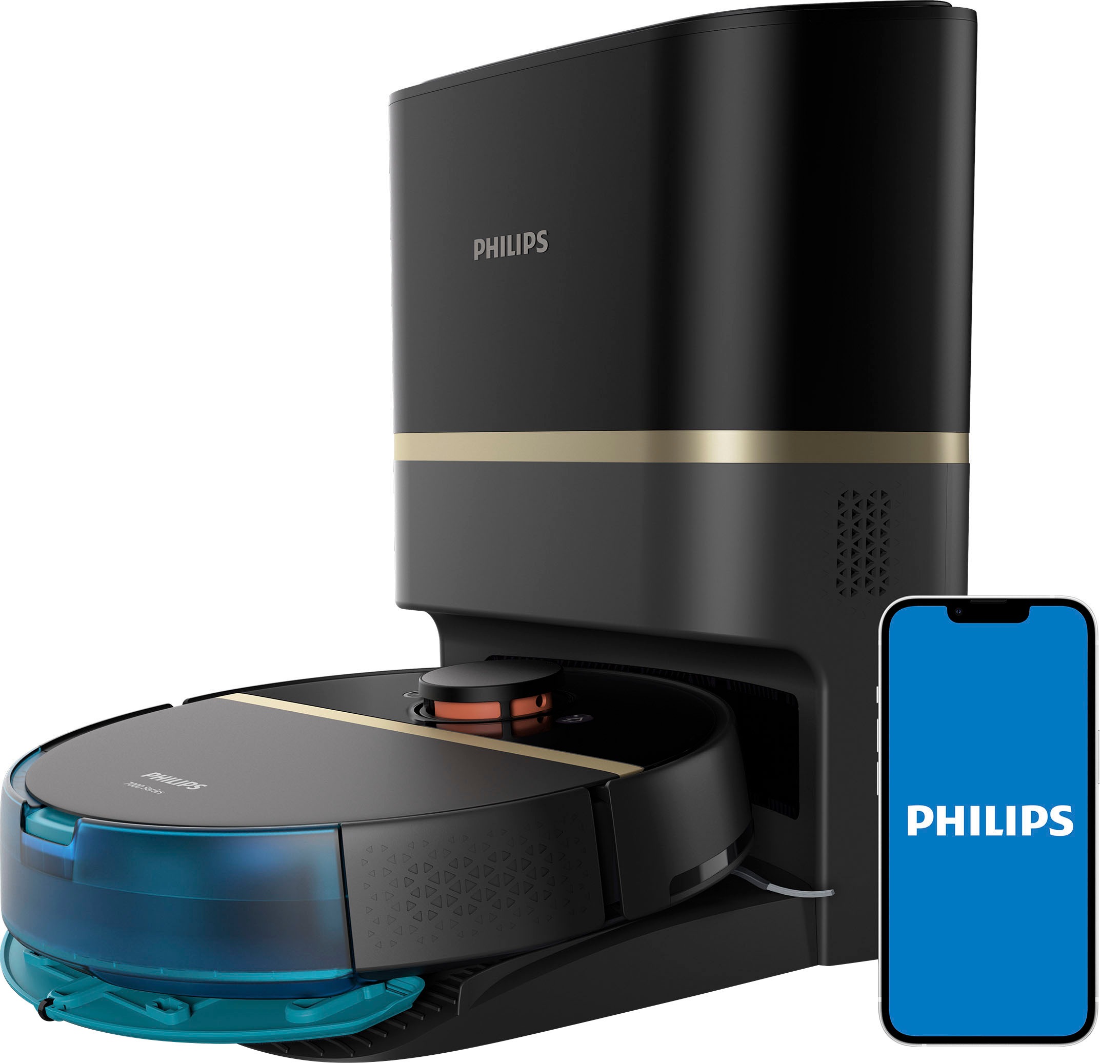 Philips Saugroboter "mit Wischfunktion XU7100/01, Teppichfunktion, 360 Lase günstig online kaufen