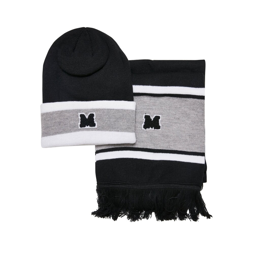 URBAN CLASSICS Beanie »Urban Classics Unisex College Team Package Beanie and Scarf«, (1 St.)