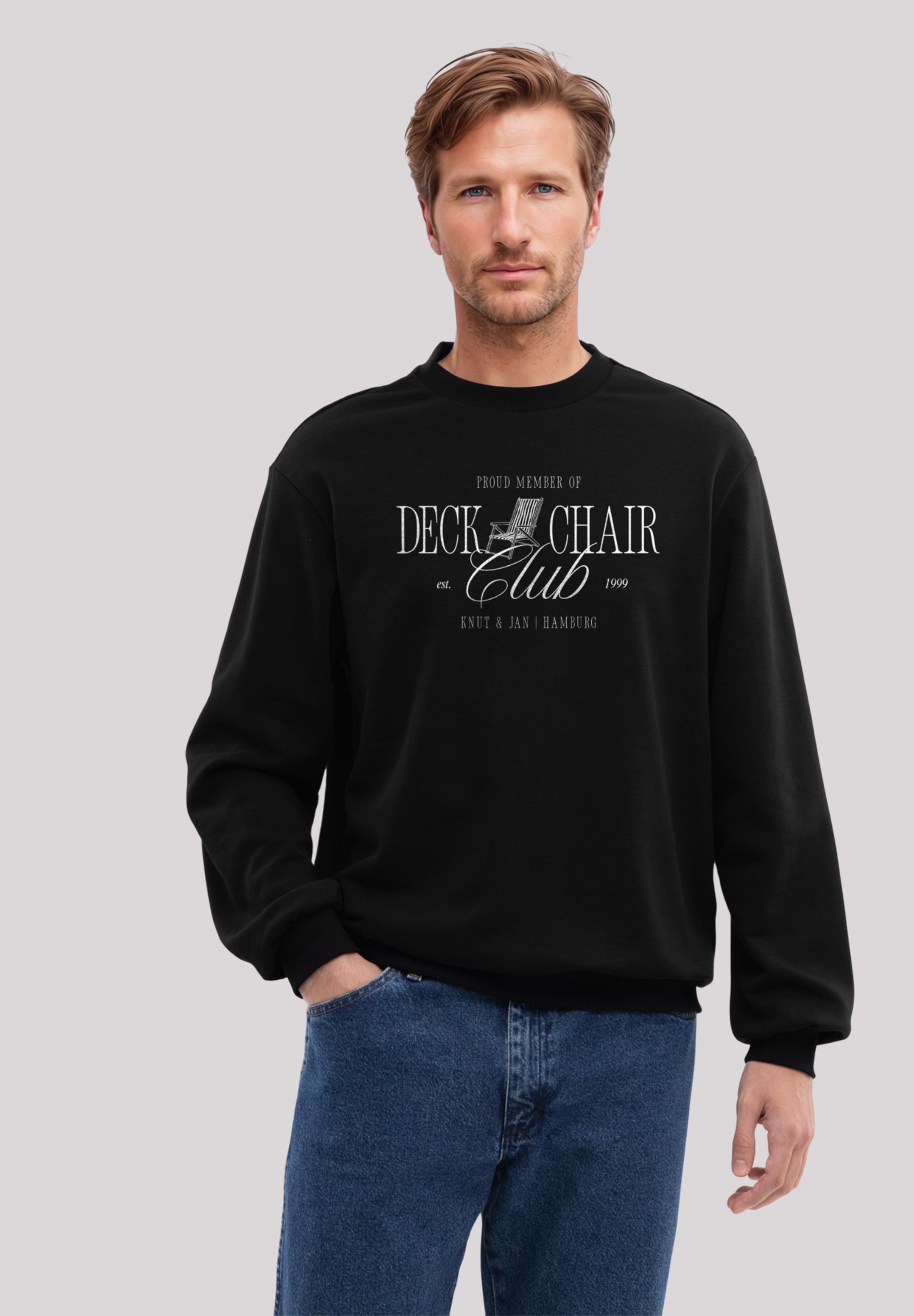 F4NT4STIC Sweatshirt "Deck Chair Club Knut und Jan", Osteee Kollektion, Url günstig online kaufen