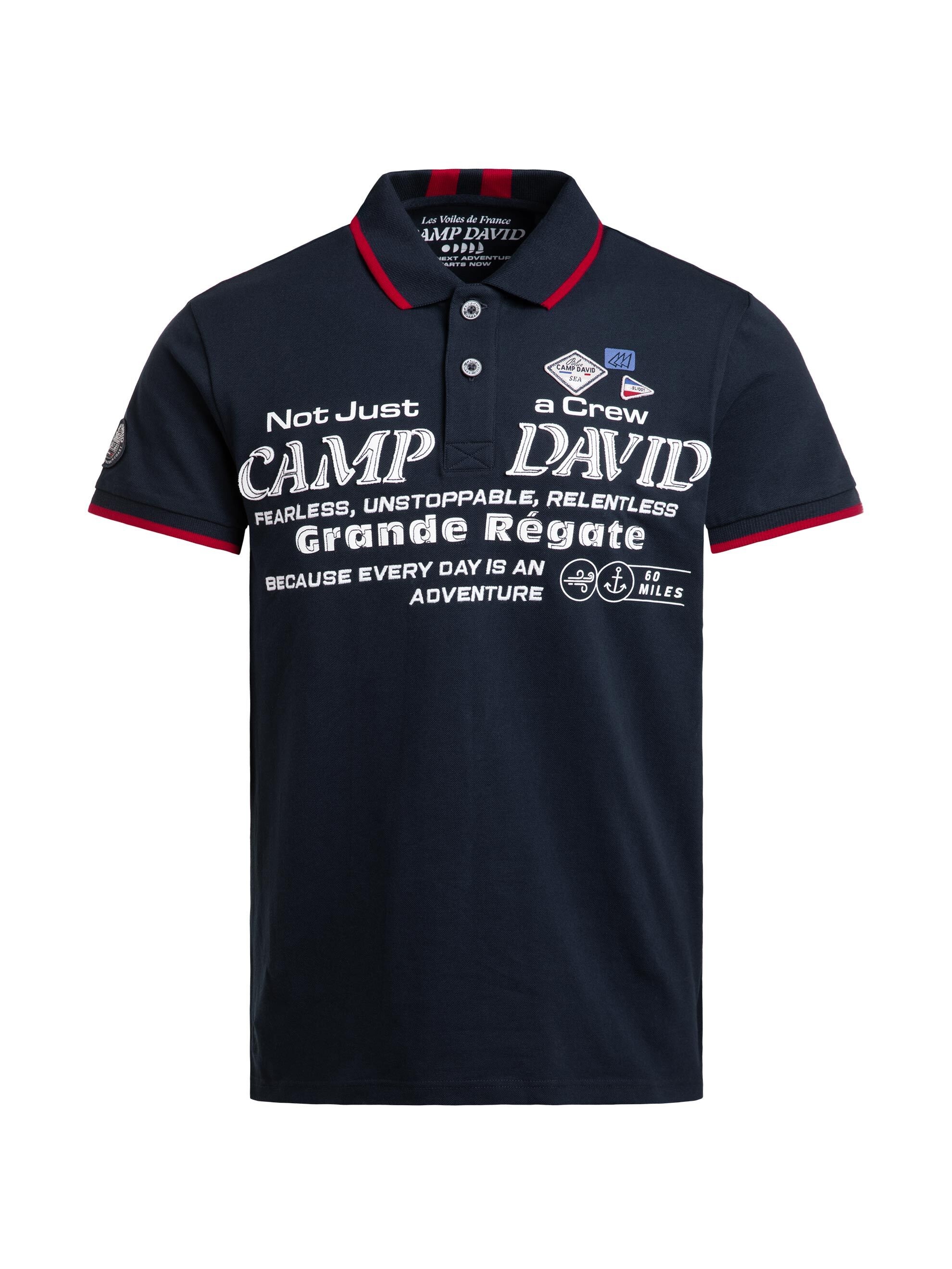 CAMP DAVID Poloshirt mit Baumwolle