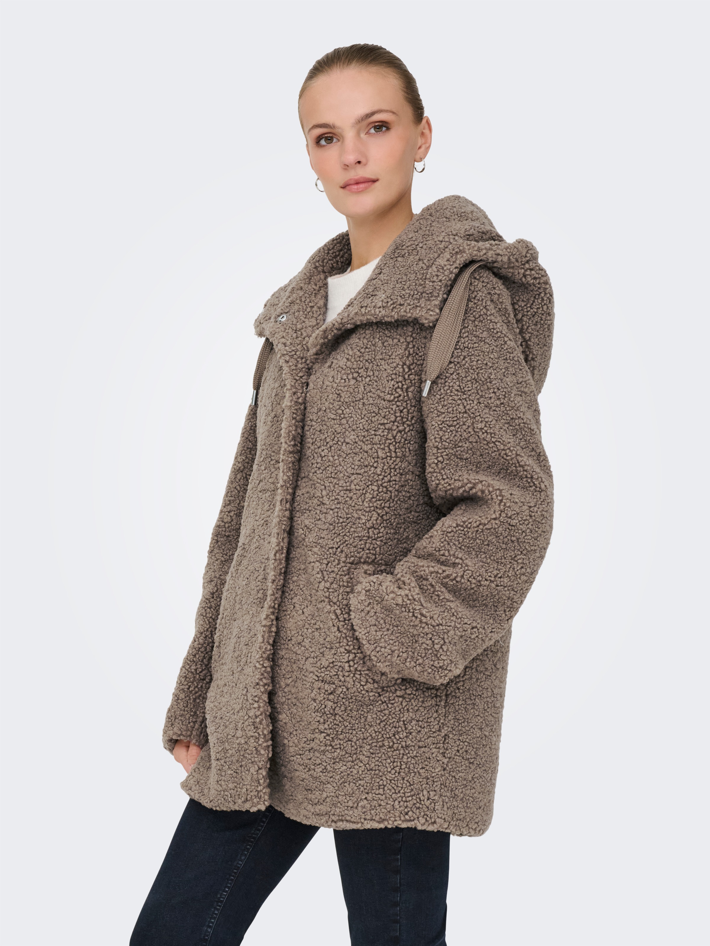 ONLY Kurzmantel "ONLMINA CURLY TEDDY COAT OTW" günstig online kaufen