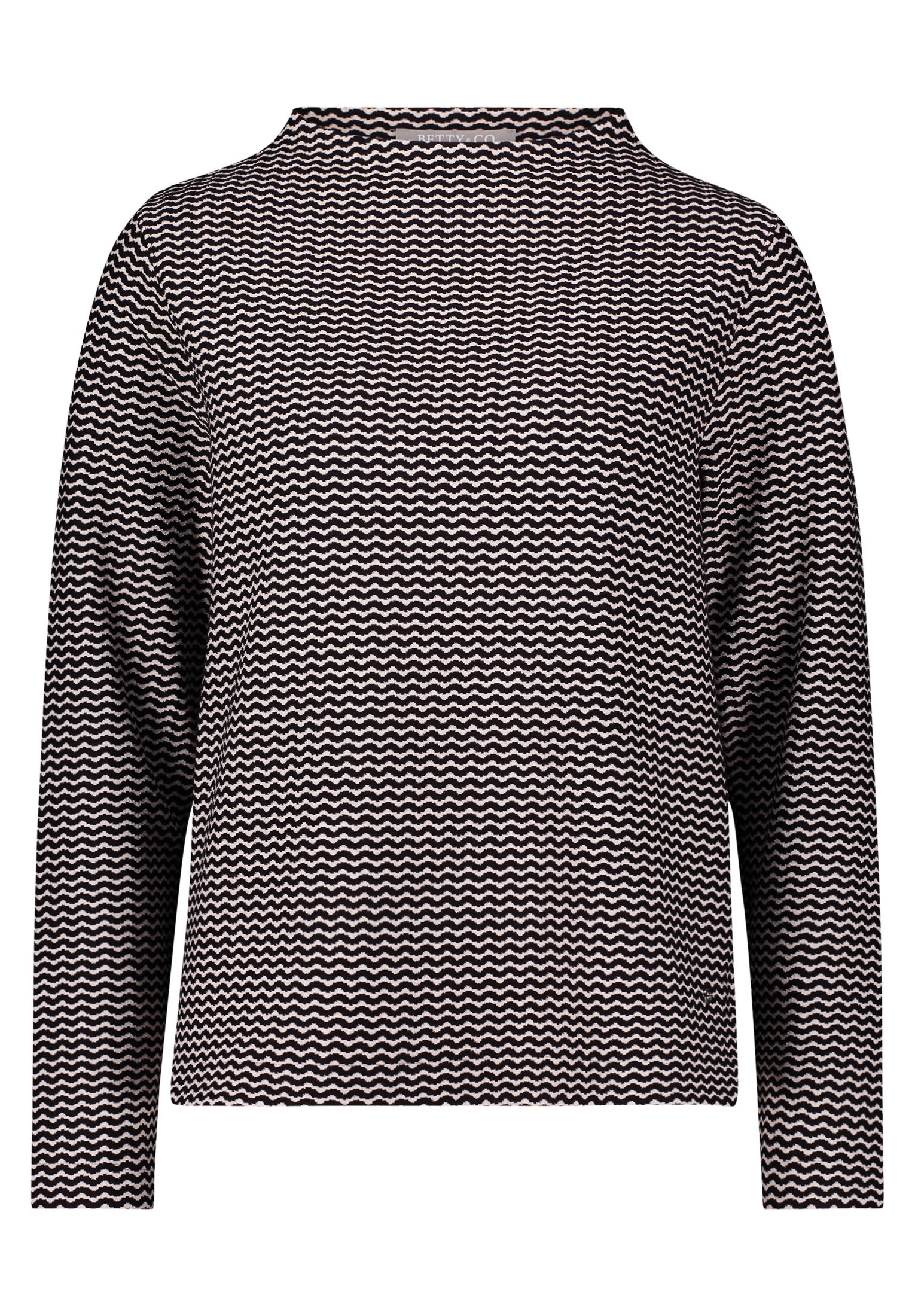 Betty&Co Kurzarmshirt »Betty & Co Casual-Shirt mit Wellenstruktur«, (1 tlg.), Struktur