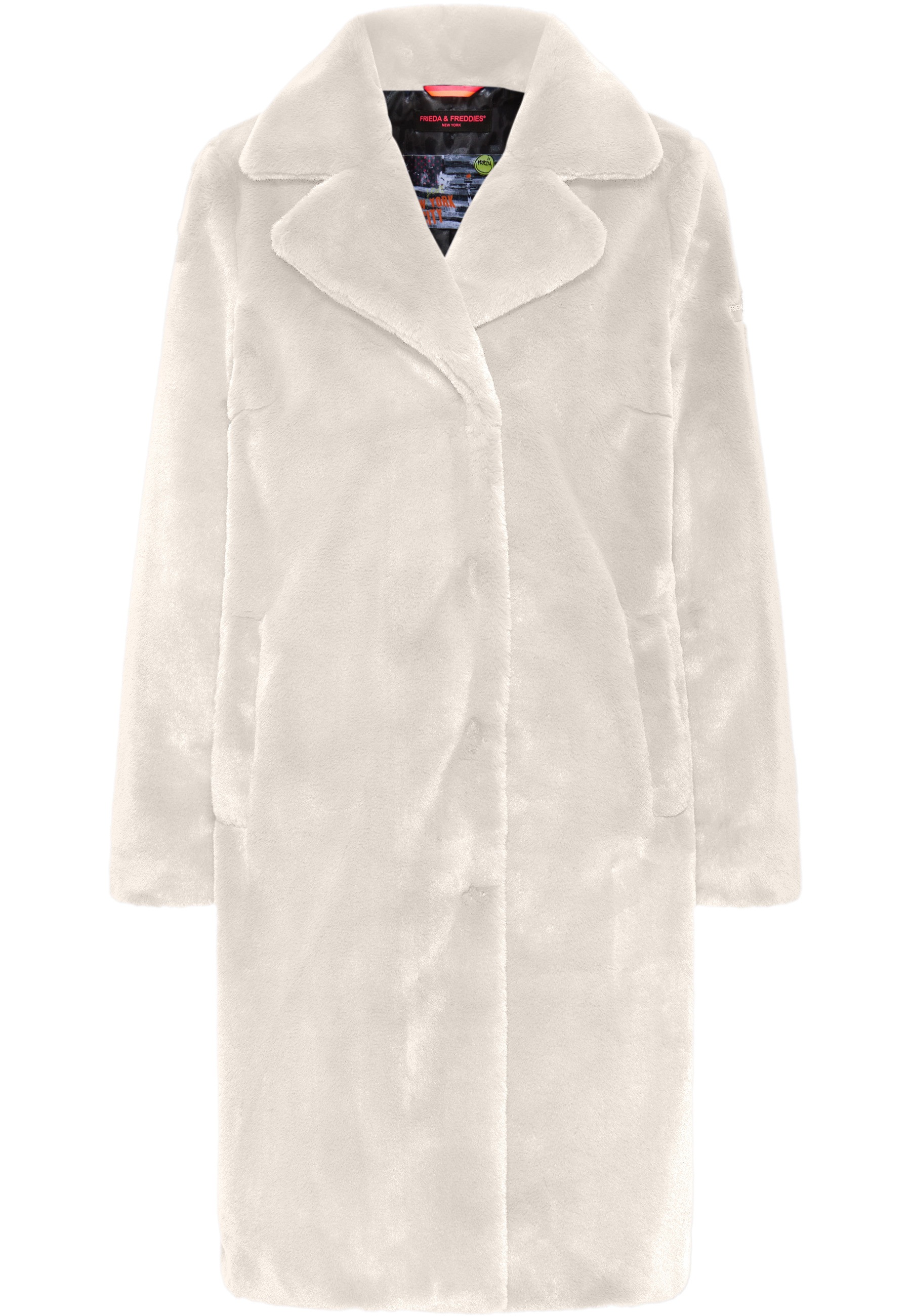 Frieda & Freddies Fellimitatmantel »Fake Fur Coat / Moon-river2«, mit klassischem Design
