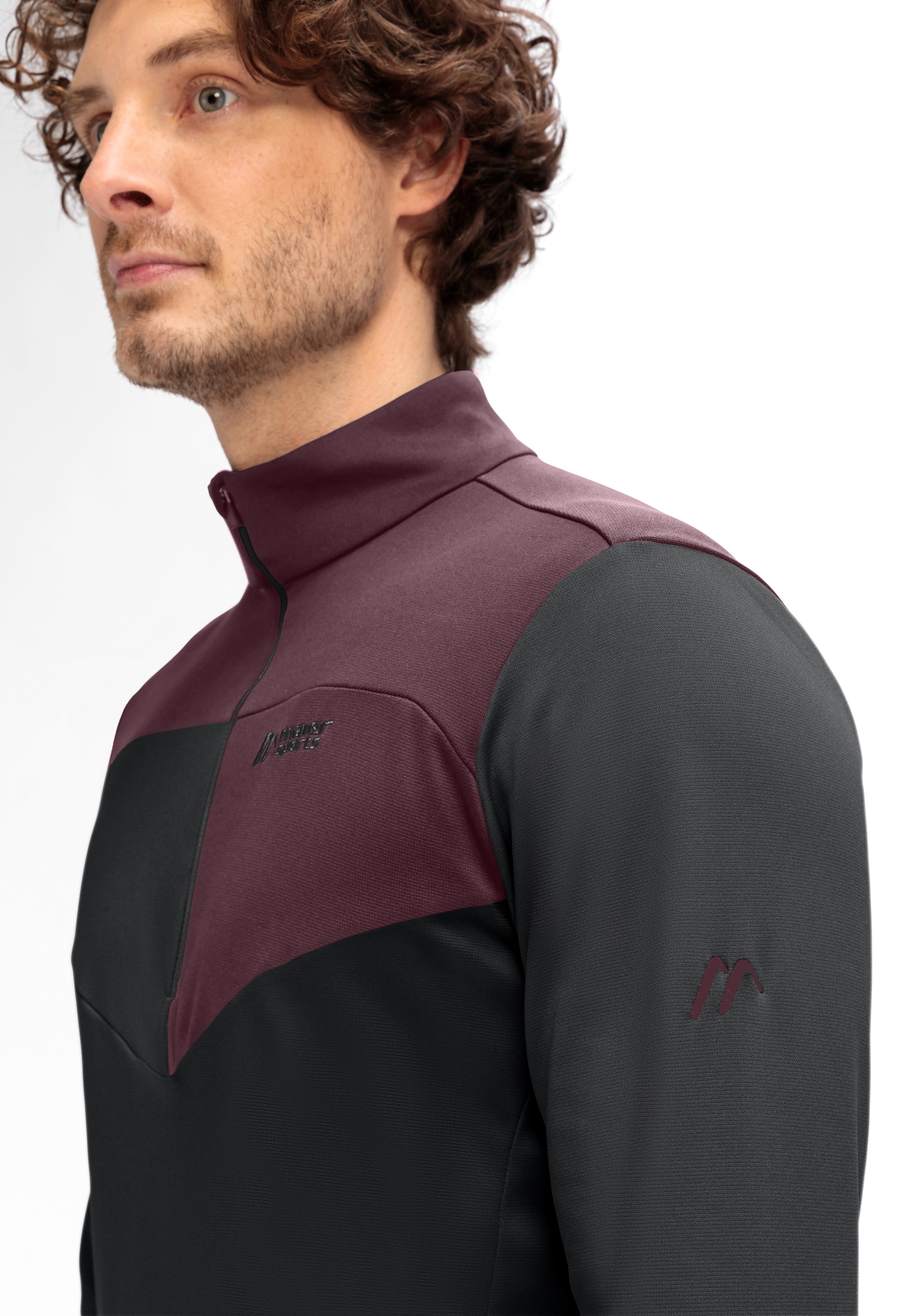 Maier Sports Rollkragenpullover "Felian" Herren Midlayer, pflegeleichtes Ha günstig online kaufen