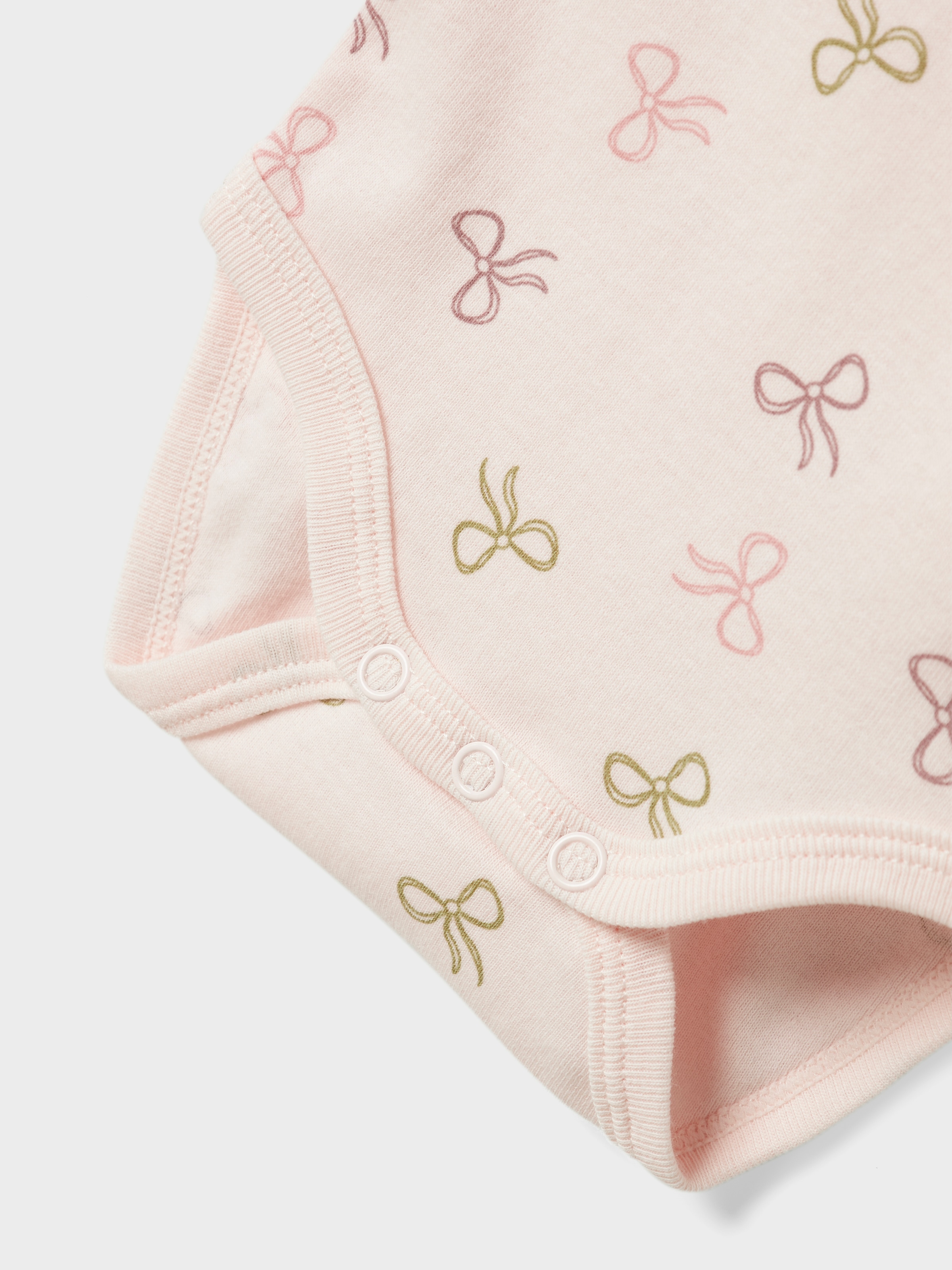 Name It Langarmbody »NBFBODY 3P LS BARELY PINK BOW NOOS«