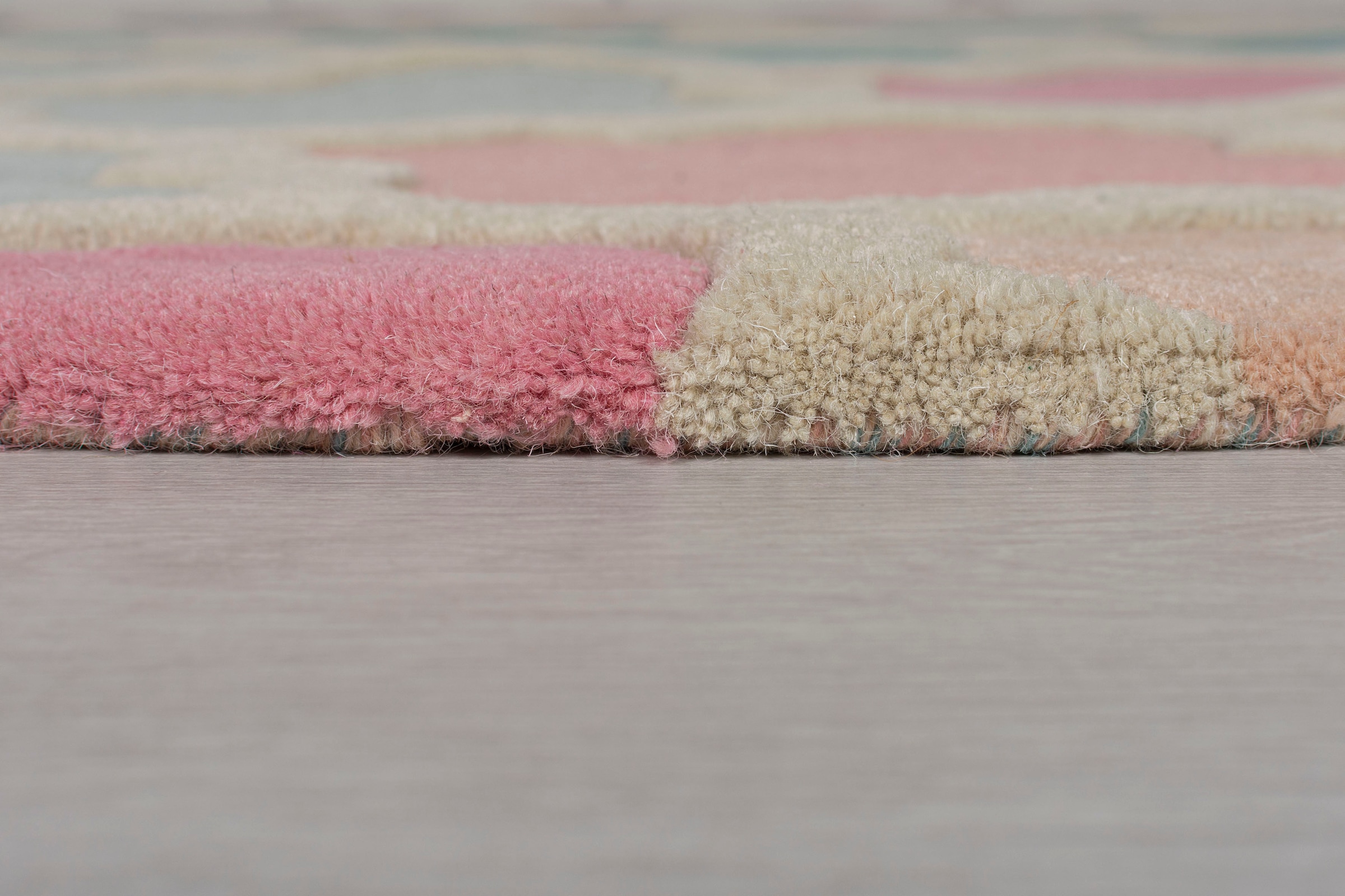 FLAIR RUGS Hoch-Tief-Effekt, rechteckig, Teppichläufer BAUR 100% Läufer Ornamente, »Rosella«, Wolle, mehrfarbig, mit 