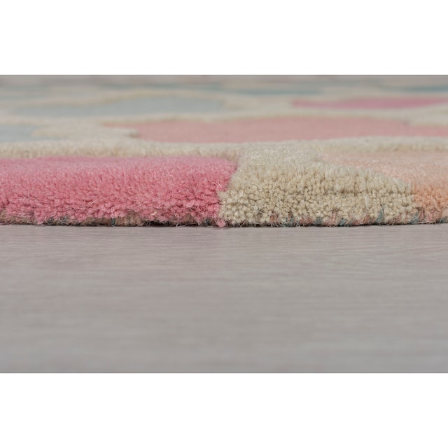 FLAIR RUGS Läufer »Rosella«, rechteckig, 100% Wolle, mehrfarbig, Ornamente,  mit Hoch-Tief-Effekt, Teppichläufer | BAUR