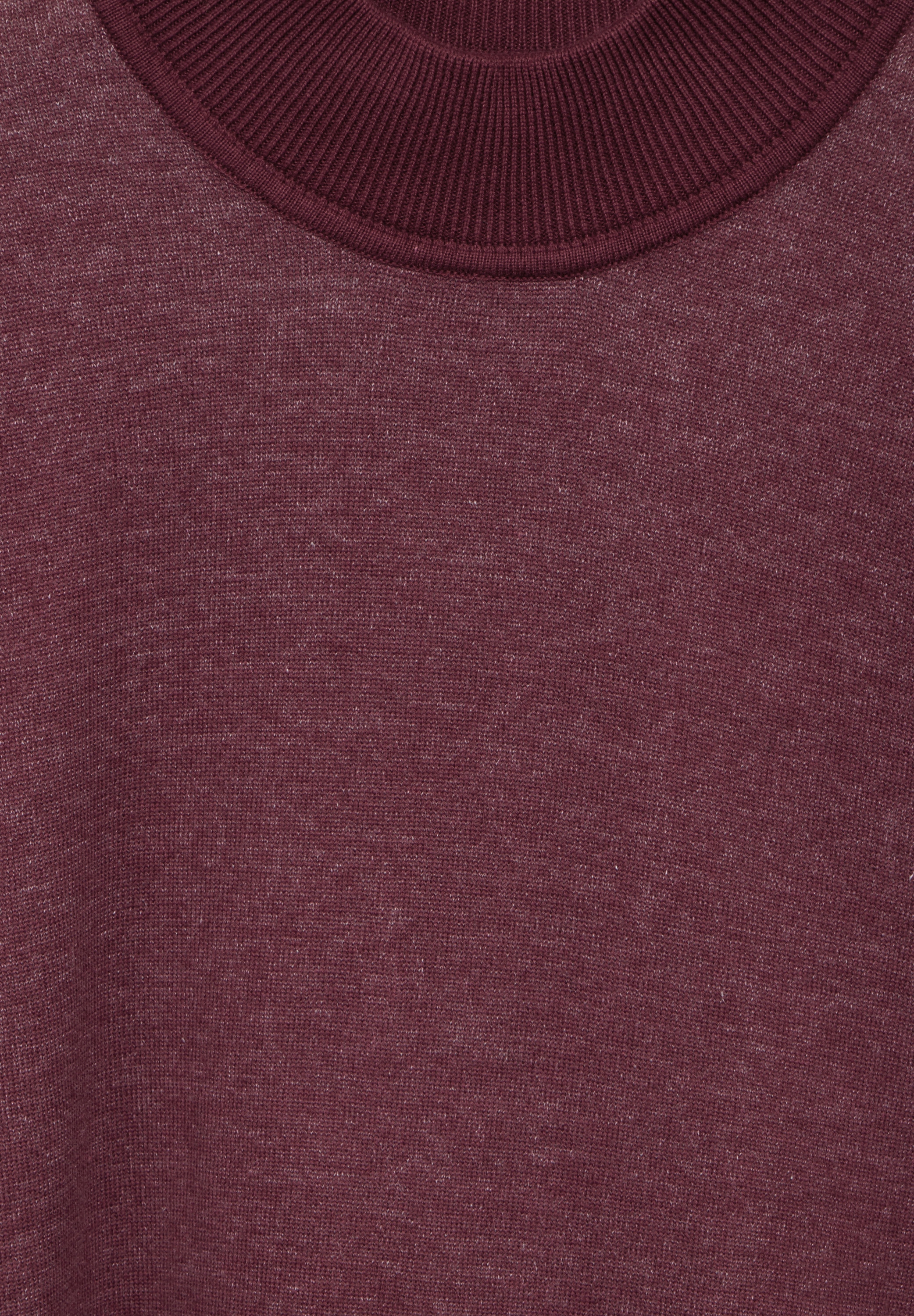 STREET ONE MEN Rollkragenpullover, in Melange Optik